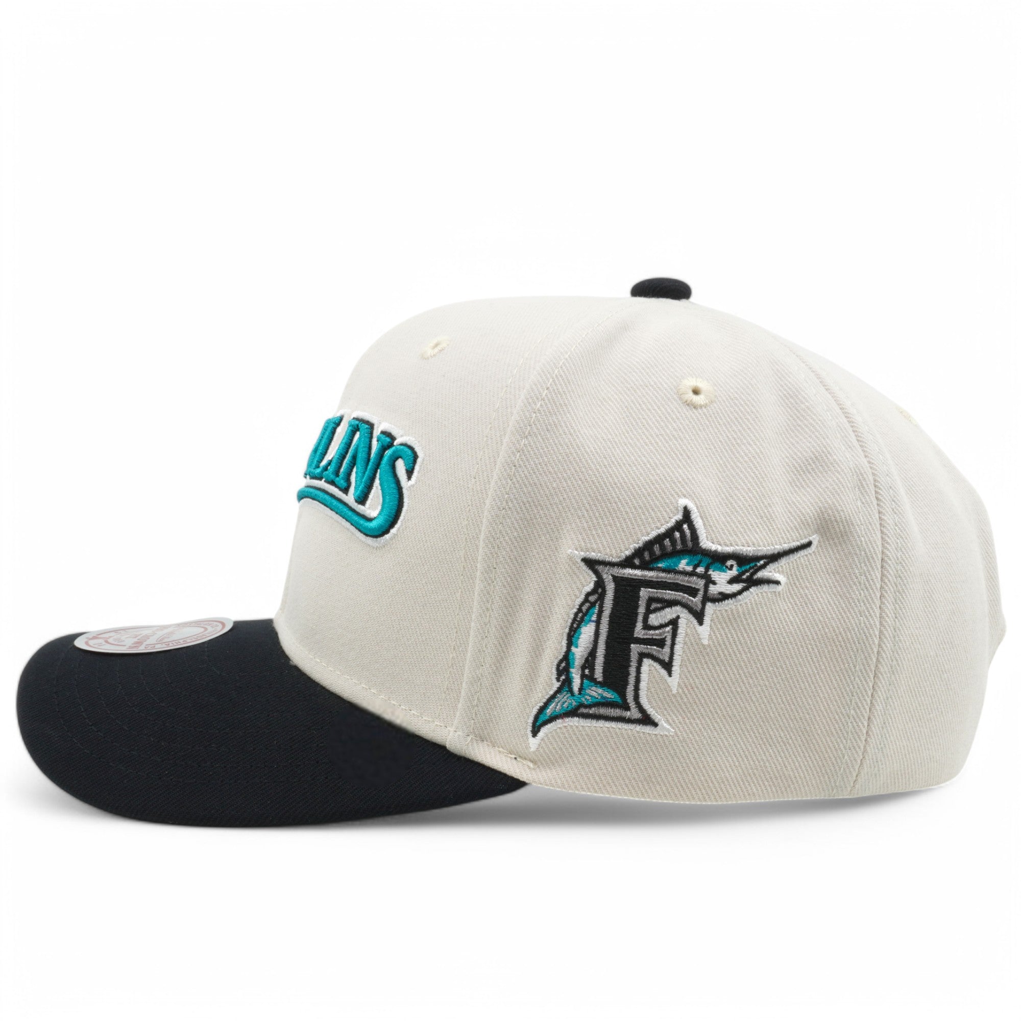 Mens Mitchell & Ness MLB OFF WORD PRO SNAPBACK COOP MARLINS
