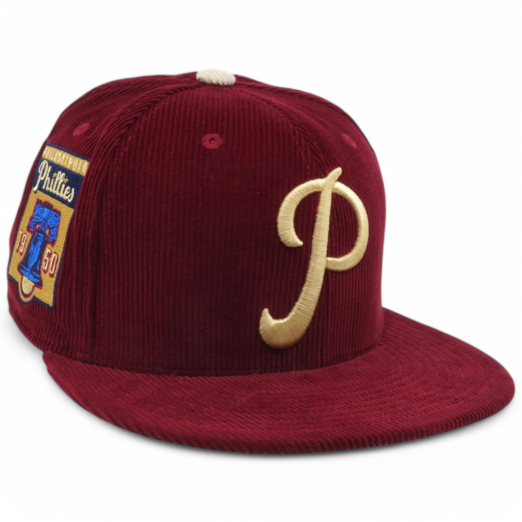 Mens Mitchell & Ness MLB TEAM CORD FITTED PHILLIES 1950