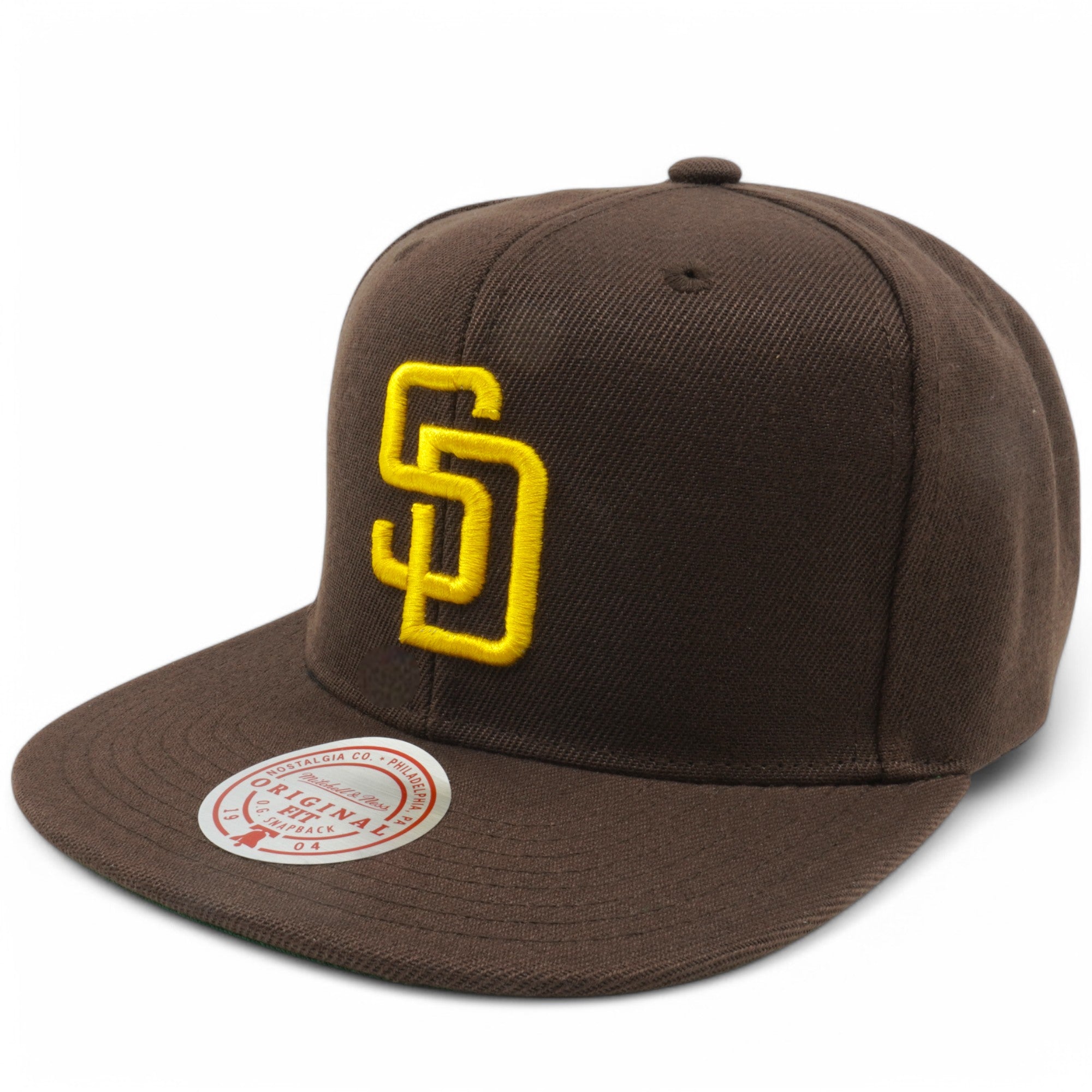 Mens Mitchell & Ness MLB LEAGUE PATCH SNAPBACK PADRES