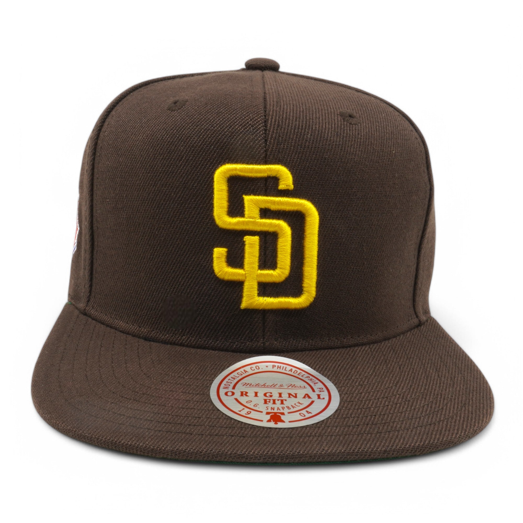 Mens Mitchell & Ness MLB LEAGUE PATCH SNAPBACK PADRES