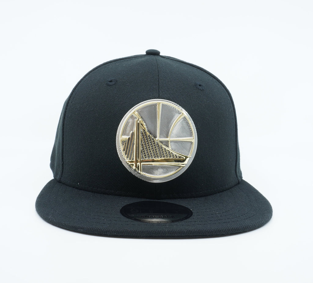 [80643838] Mens New Era NBA GSW Warriors Team Crest Logo 9Fifty Snapback