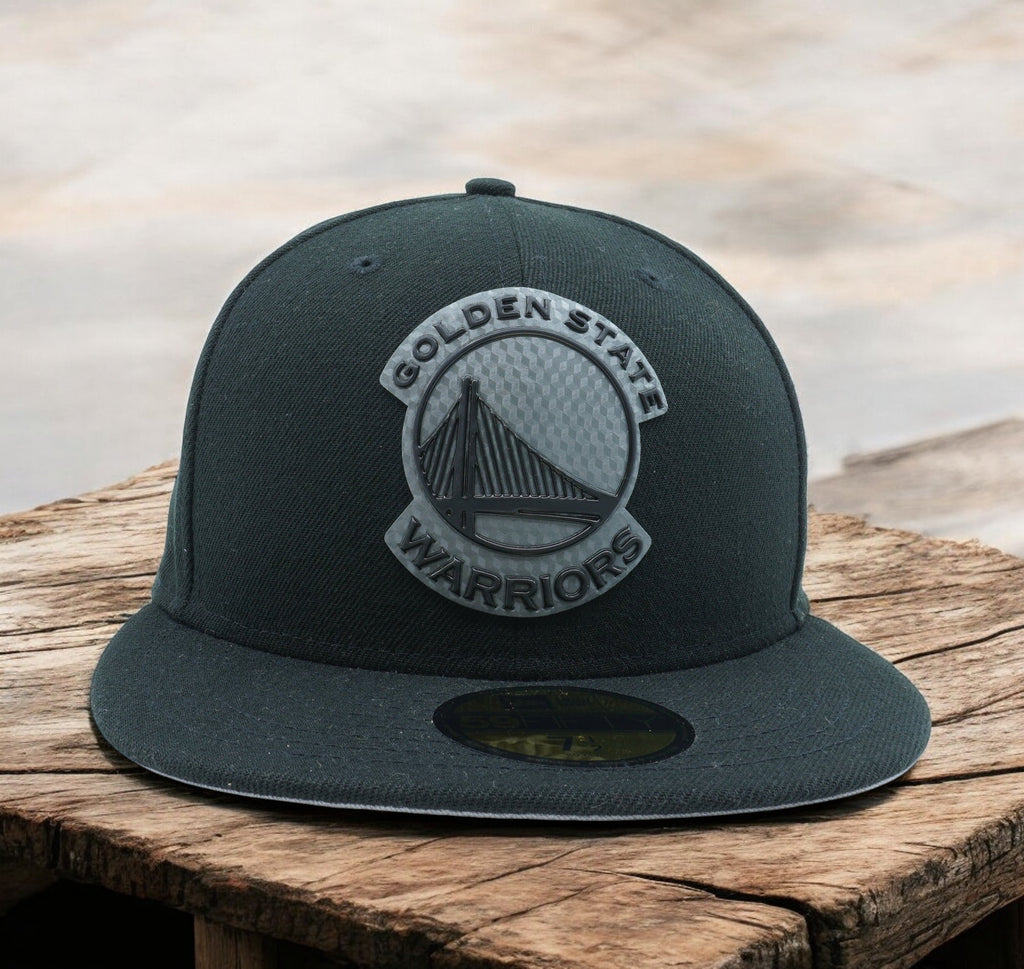 [80481728] Mens New Era NBA Golden State Warriors Hexshine Logo 59Fifty Fitted