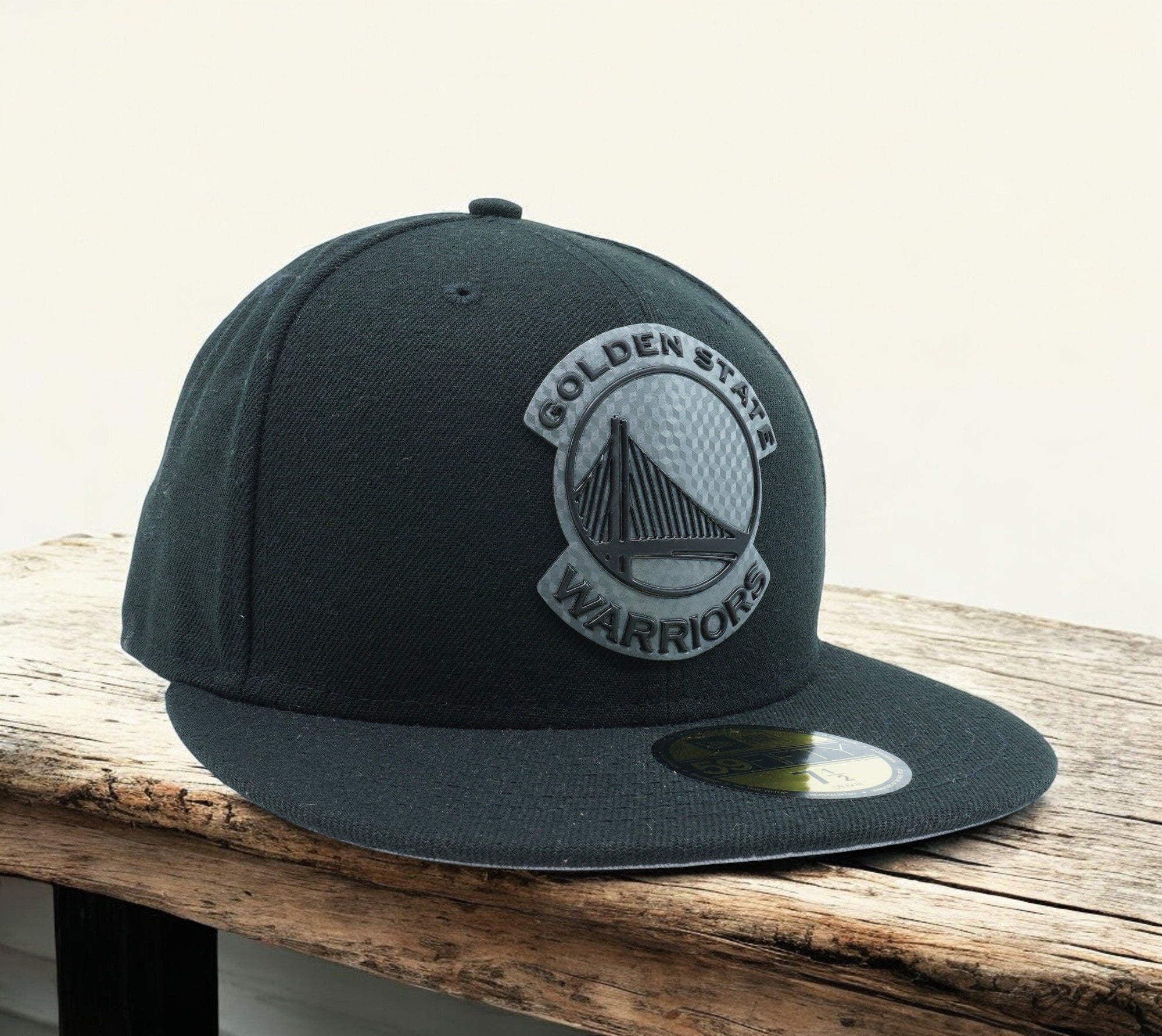 [80481728] Mens New Era NBA Golden State Warriors Hexshine Logo 59Fifty Fitted