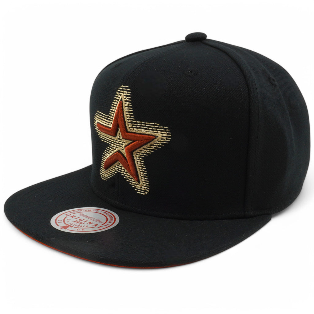 Mens Mitchell & Ness MLB BLURRED VISION SNAPBACK COOP ASTROS