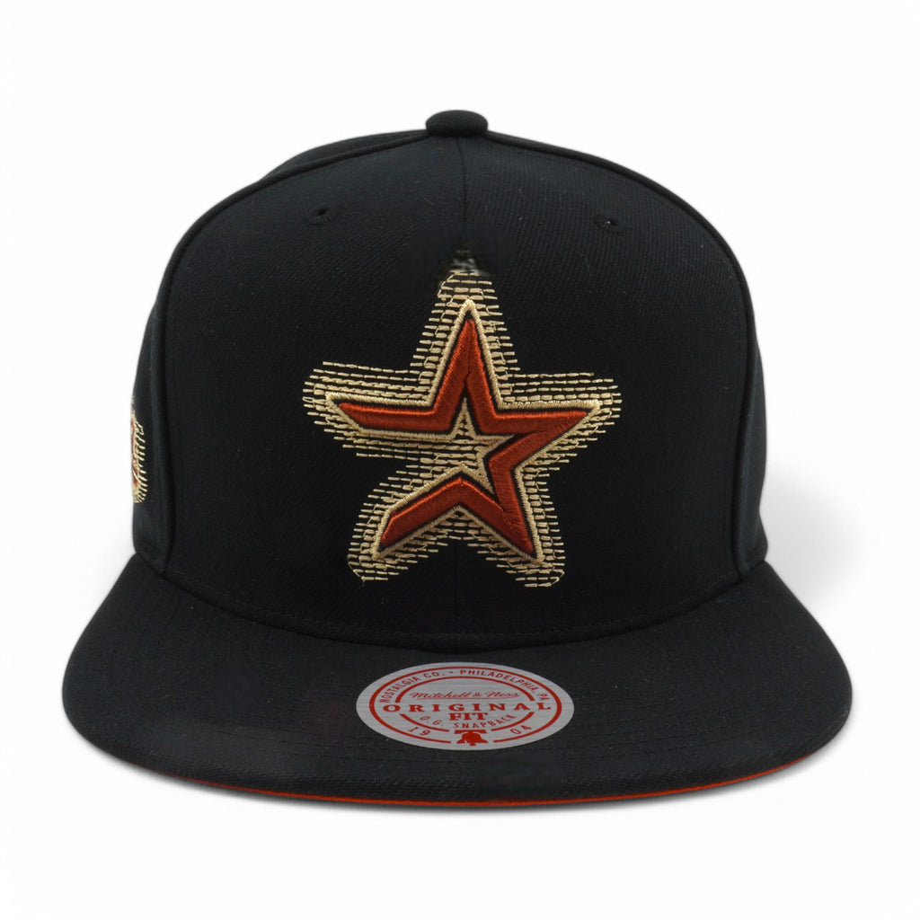 Mens Mitchell & Ness MLB BLURRED VISION SNAPBACK COOP ASTROS