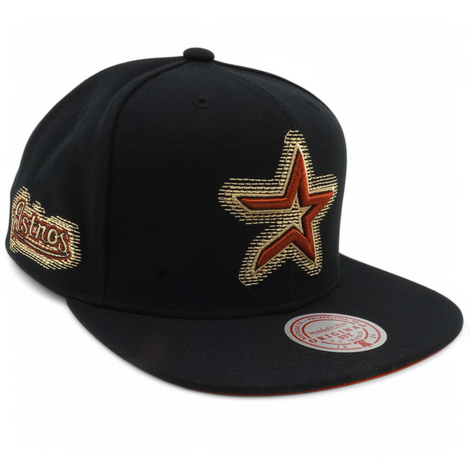 Mens Mitchell & Ness MLB BLURRED VISION SNAPBACK COOP ASTROS