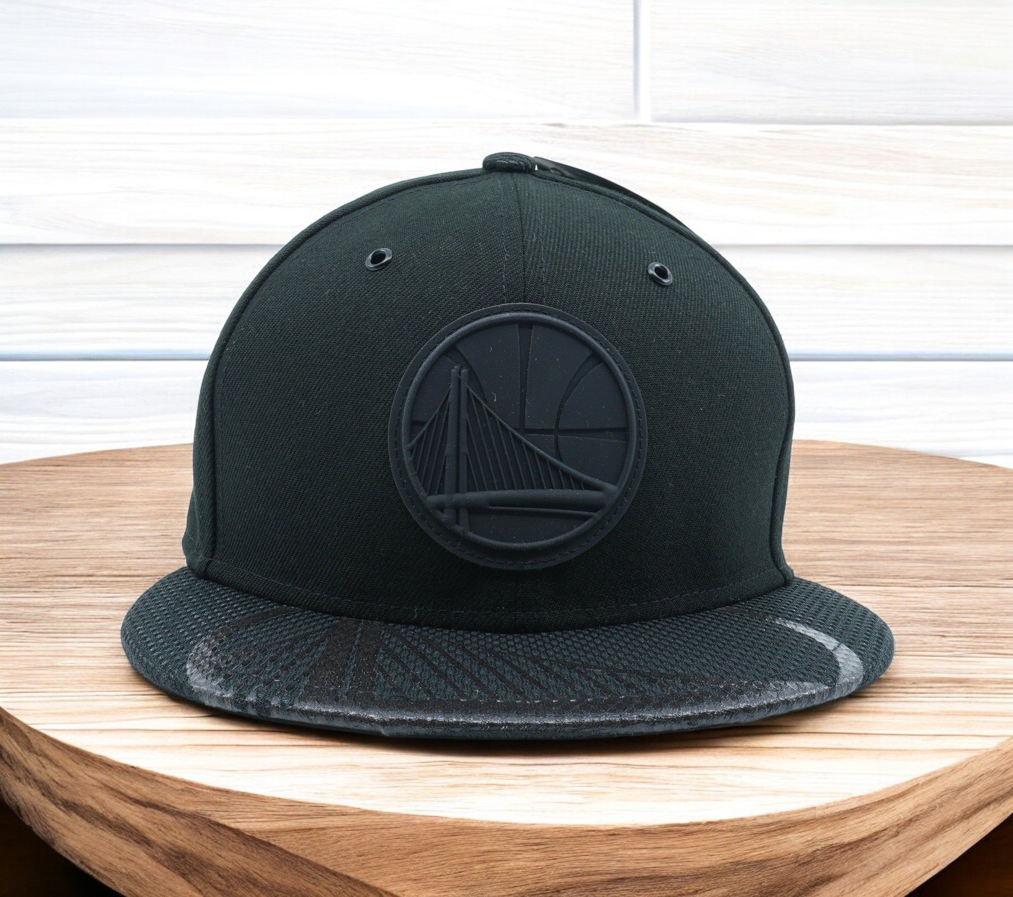 [11527040] Mens New Era NBA Golden State Warriors Textured Visor 59Fifty Fitted