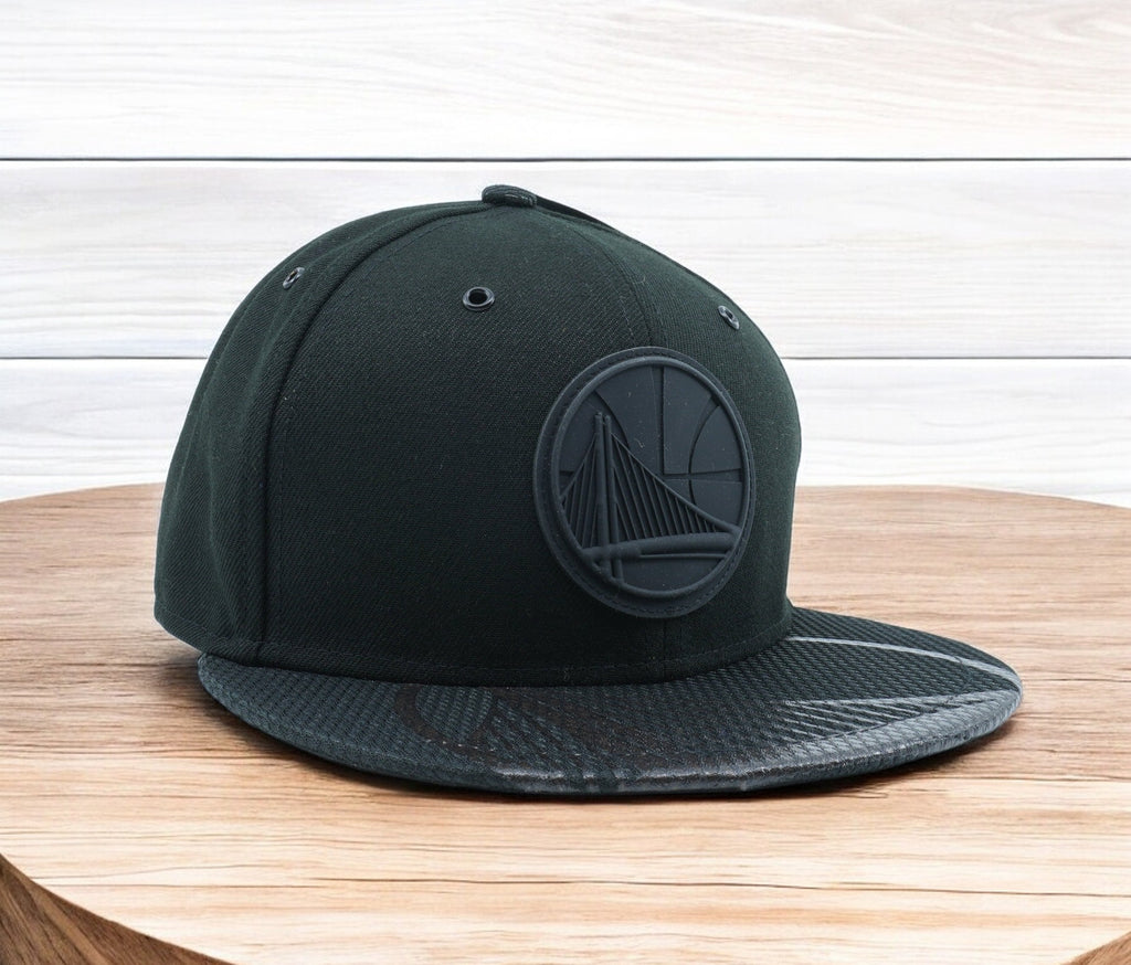 [11527040] Mens New Era NBA Golden State Warriors Textured Visor 59Fifty Fitted