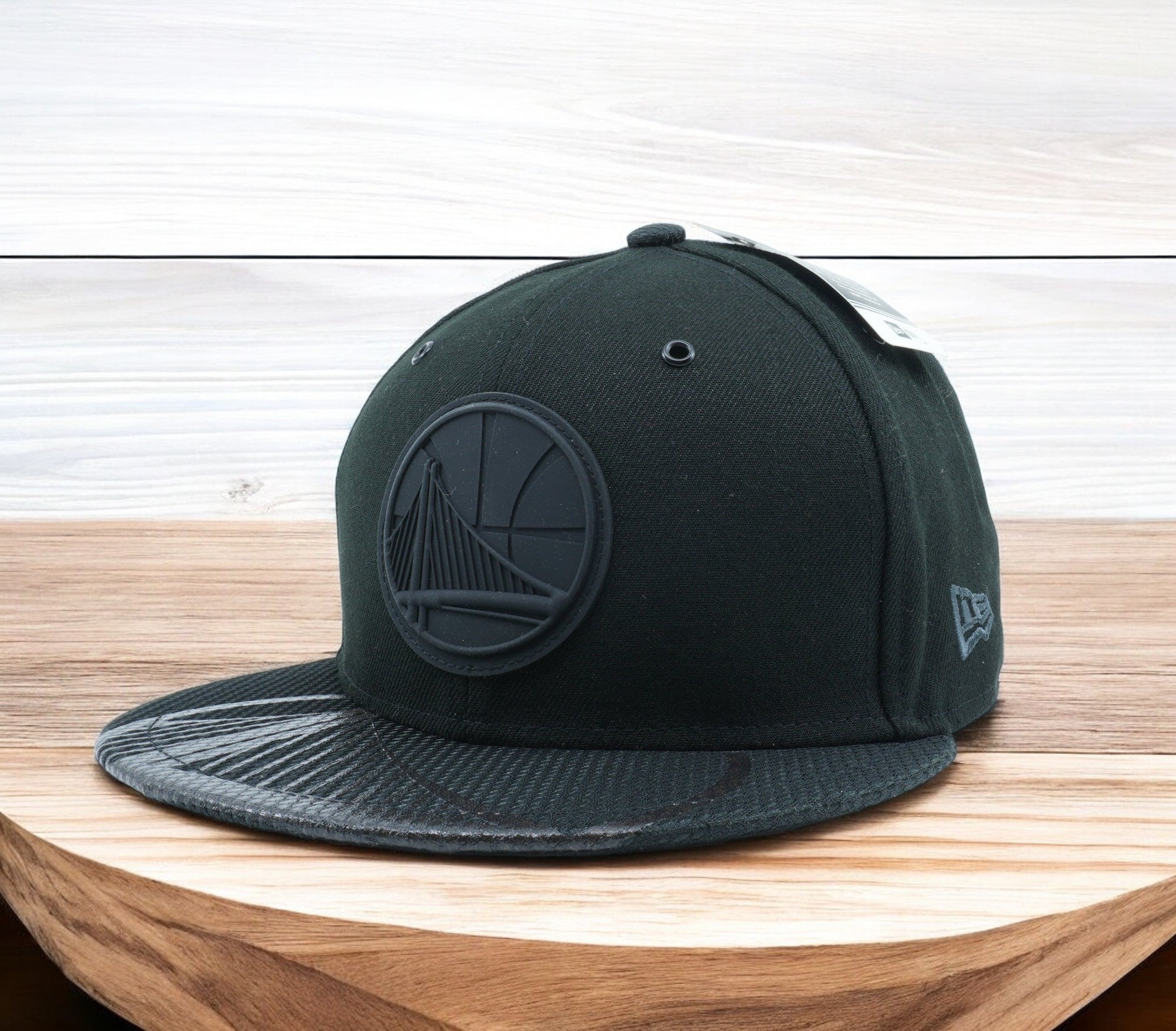 [11527040] Mens New Era NBA Golden State Warriors Textured Visor 59Fifty Fitted