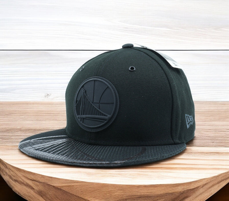 [11527040] Mens New Era NBA Golden State Warriors Textured Visor 59Fifty Fitted