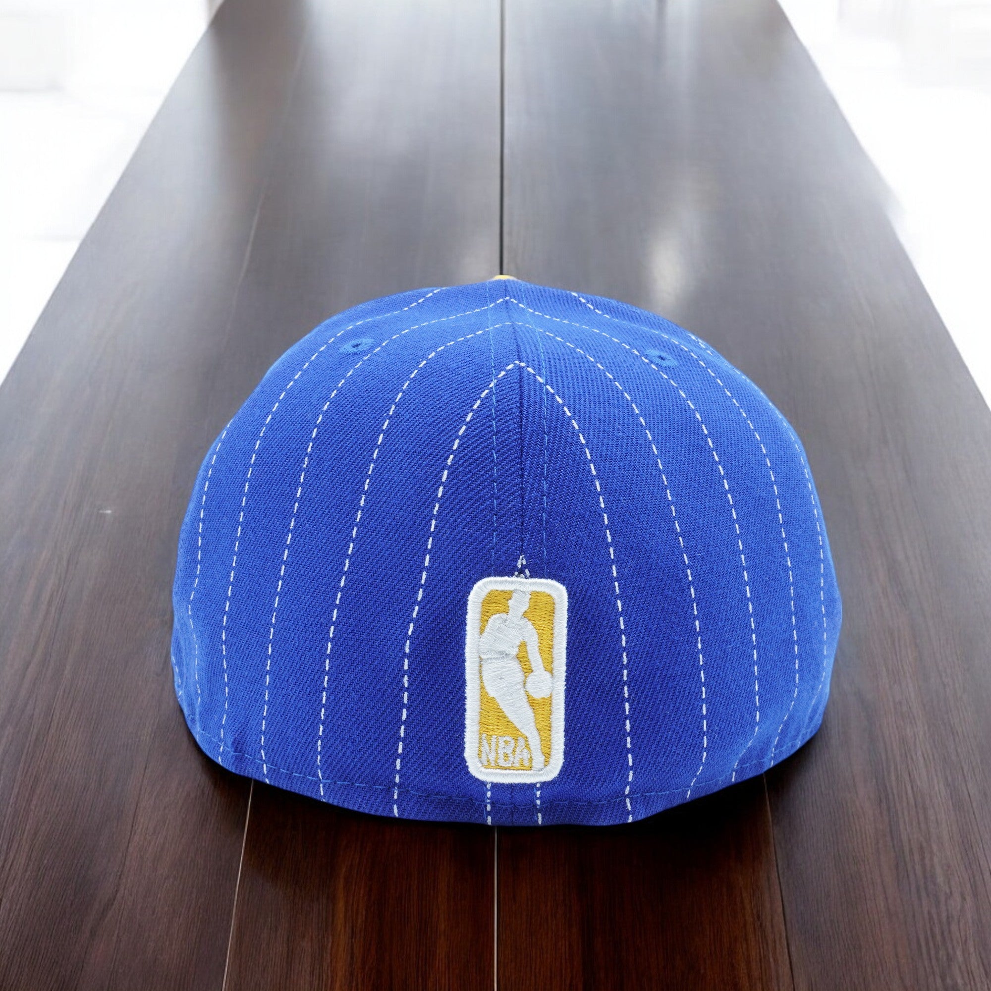 [11521180] Mens New Era NBA Golden State Warriors Pinstripe 59Fifty Fitted