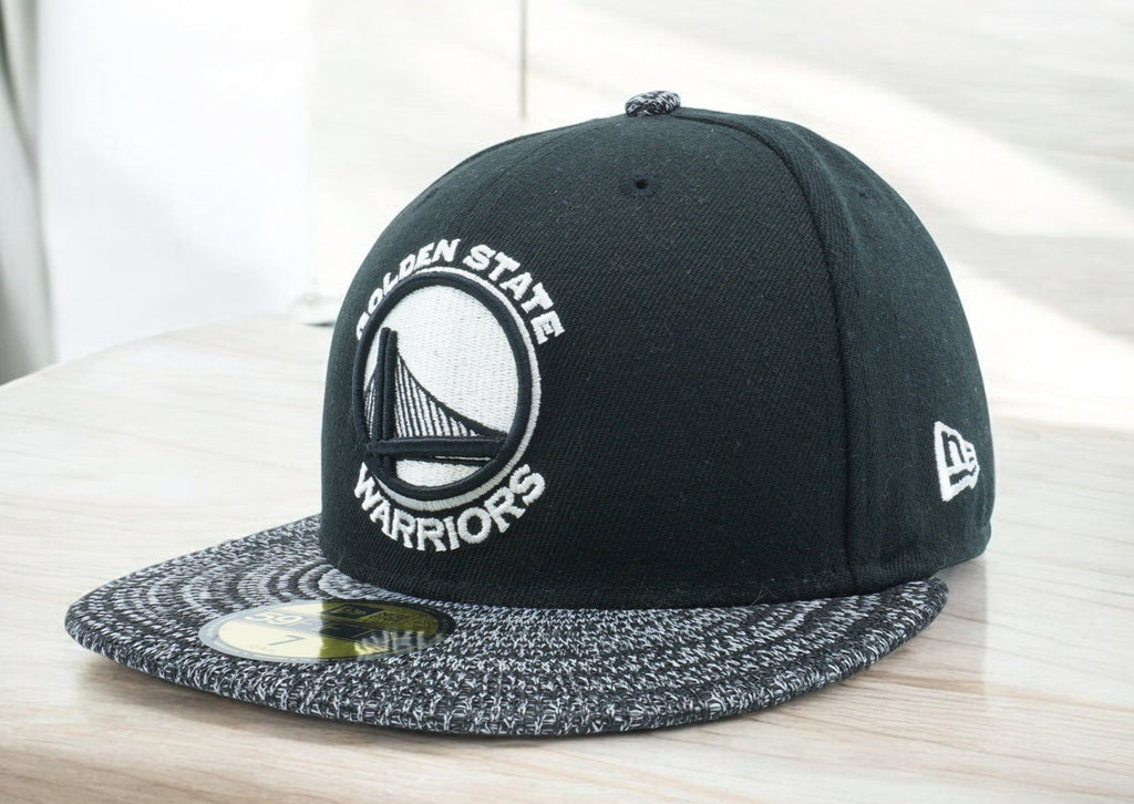 [80441320] Mens New Era NBA Golden State Warriors Visor Fresh 59Fifty Fitted