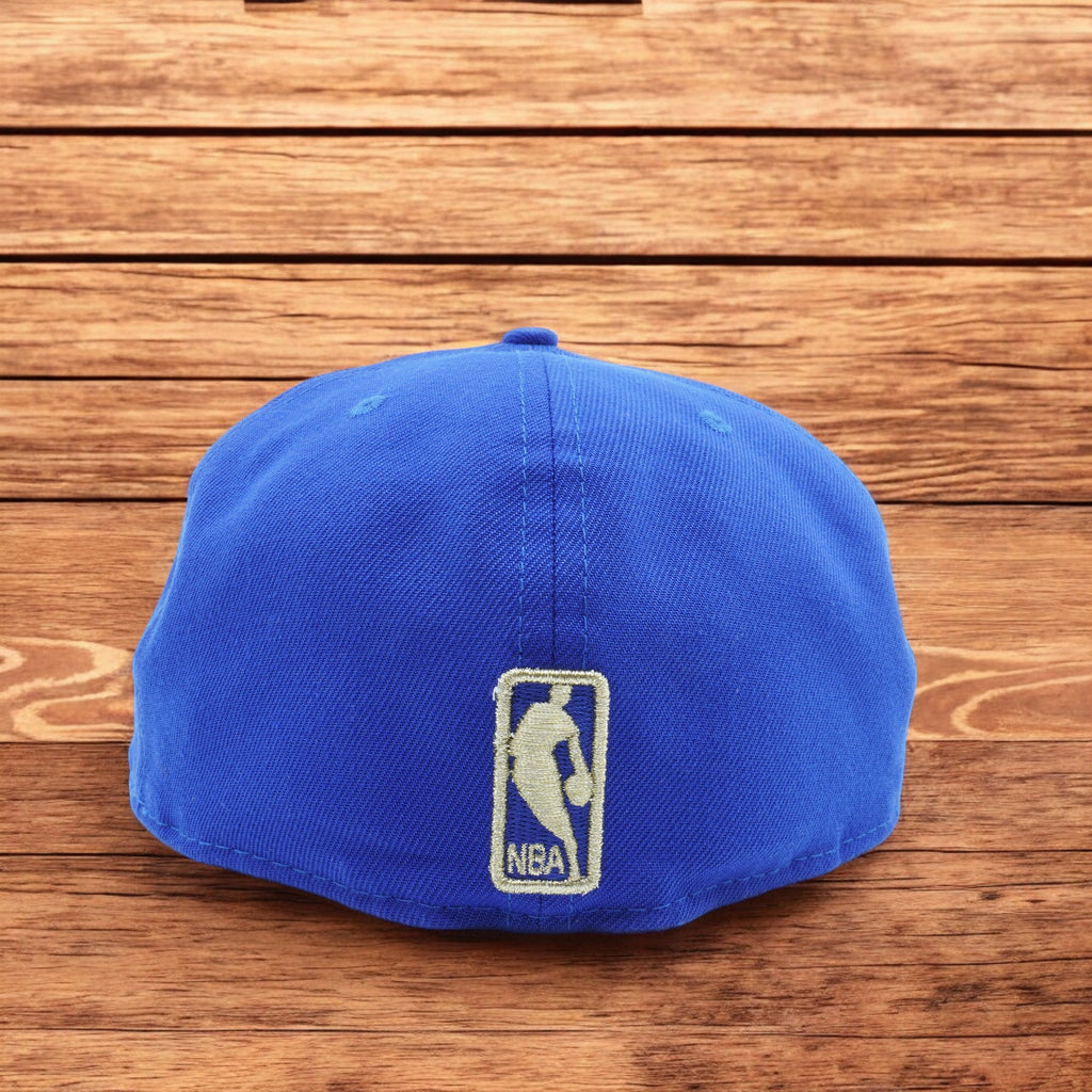 [11822350] Mens New Era NBA Golden State Warriors Metal Logo 59Fifty Fitted
