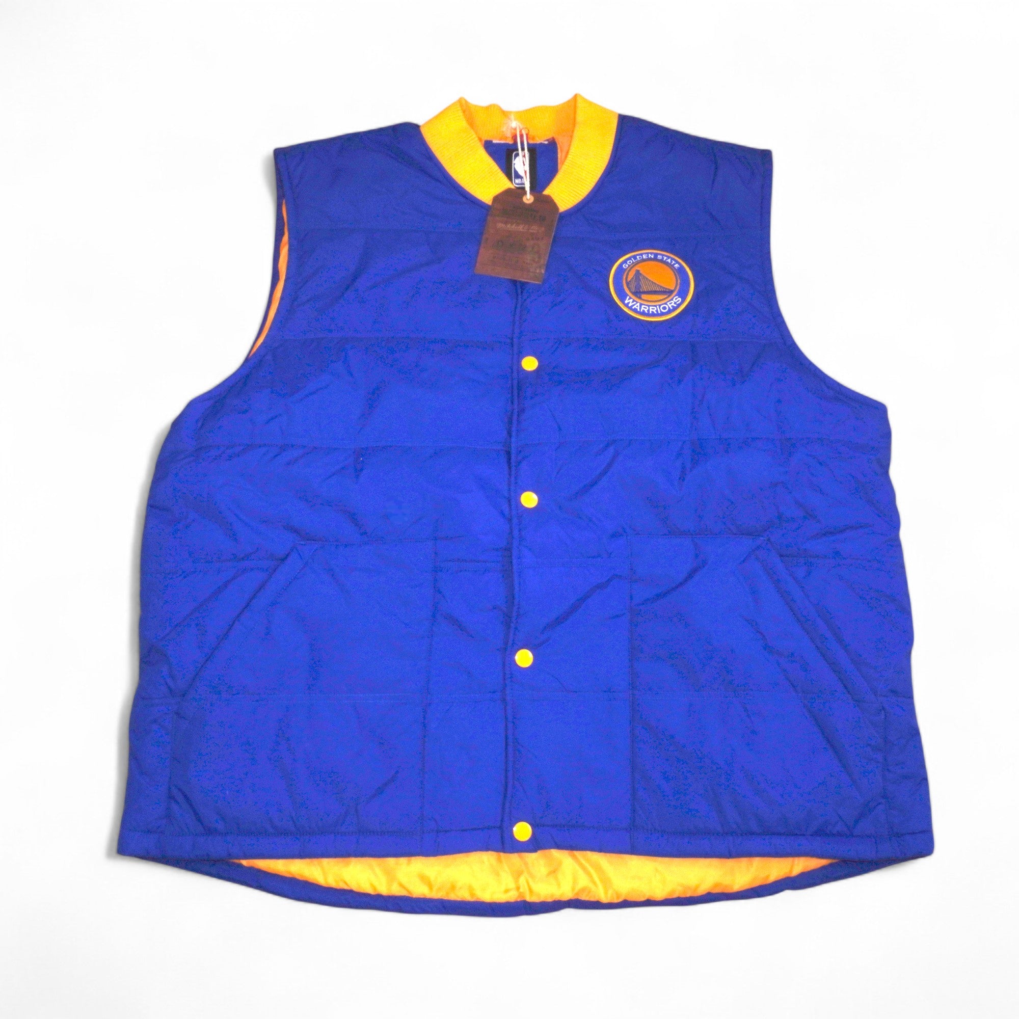 Mens Mitchell & Ness NBA Golden State Warriors Play Clock Vest