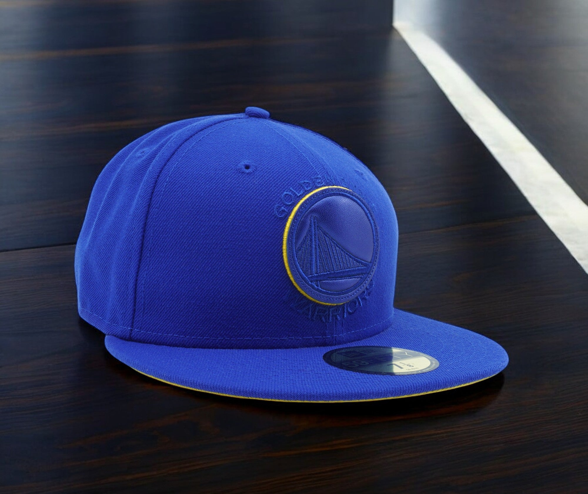 [80508762] Mens New Era NBA Golden State Warriors Leather POP 59Fifty Fitted