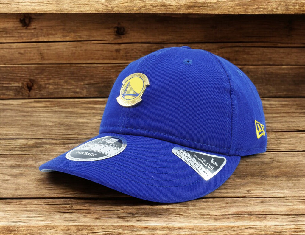 [80602563] Mens New Era NBA GSW Warriors Badged Fan Retro 9Fifty Snapback