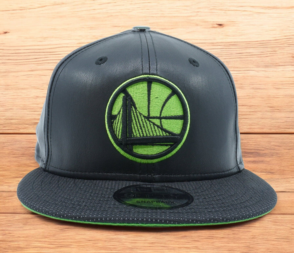 [11519258] Mens New Era NBA Golden State Warriors Tude Hook 9Fifty Snapback