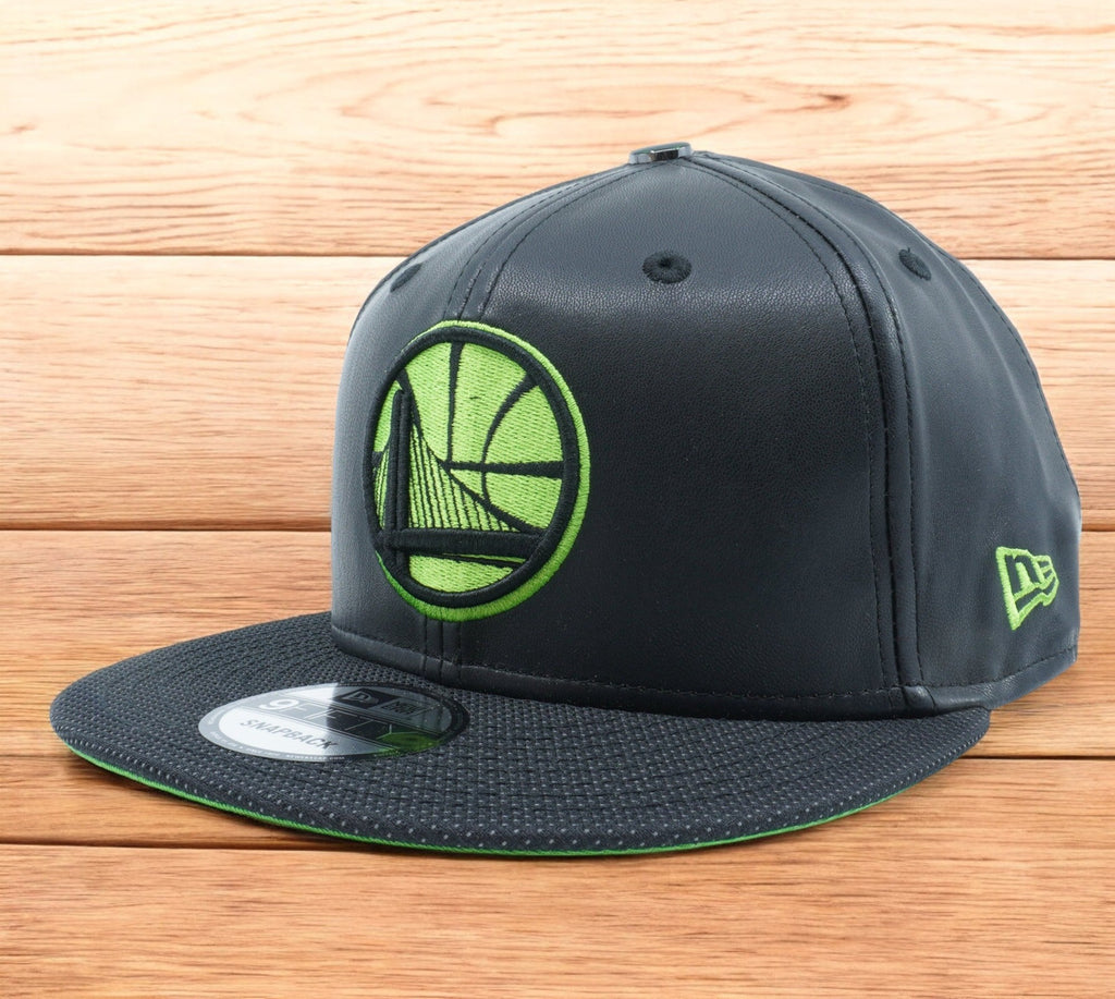 [11519258] Mens New Era NBA Golden State Warriors Tude Hook 9Fifty Snapback