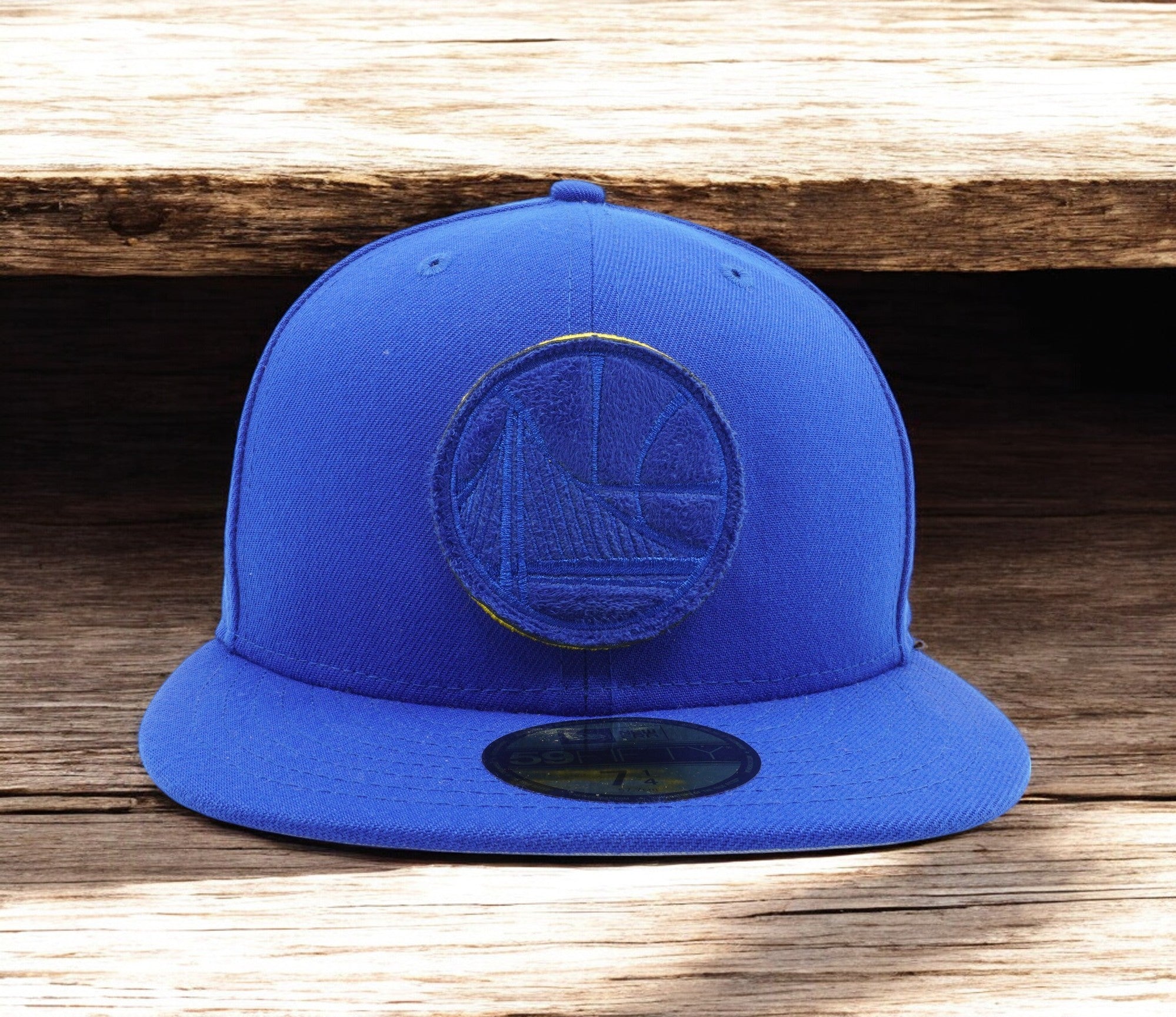 [80627300] Mens New Era NBA Golden State Warriors Suede Patcher 59Fifth