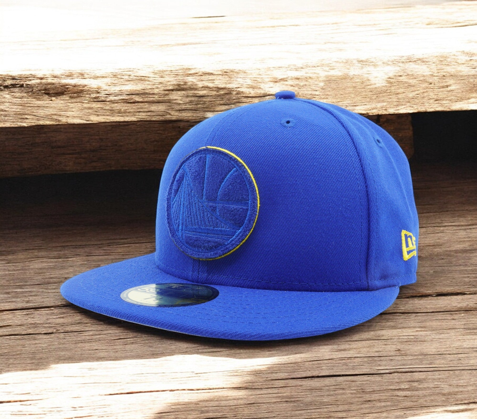 [80627300] Mens New Era NBA Golden State Warriors Suede Patcher 59Fifth
