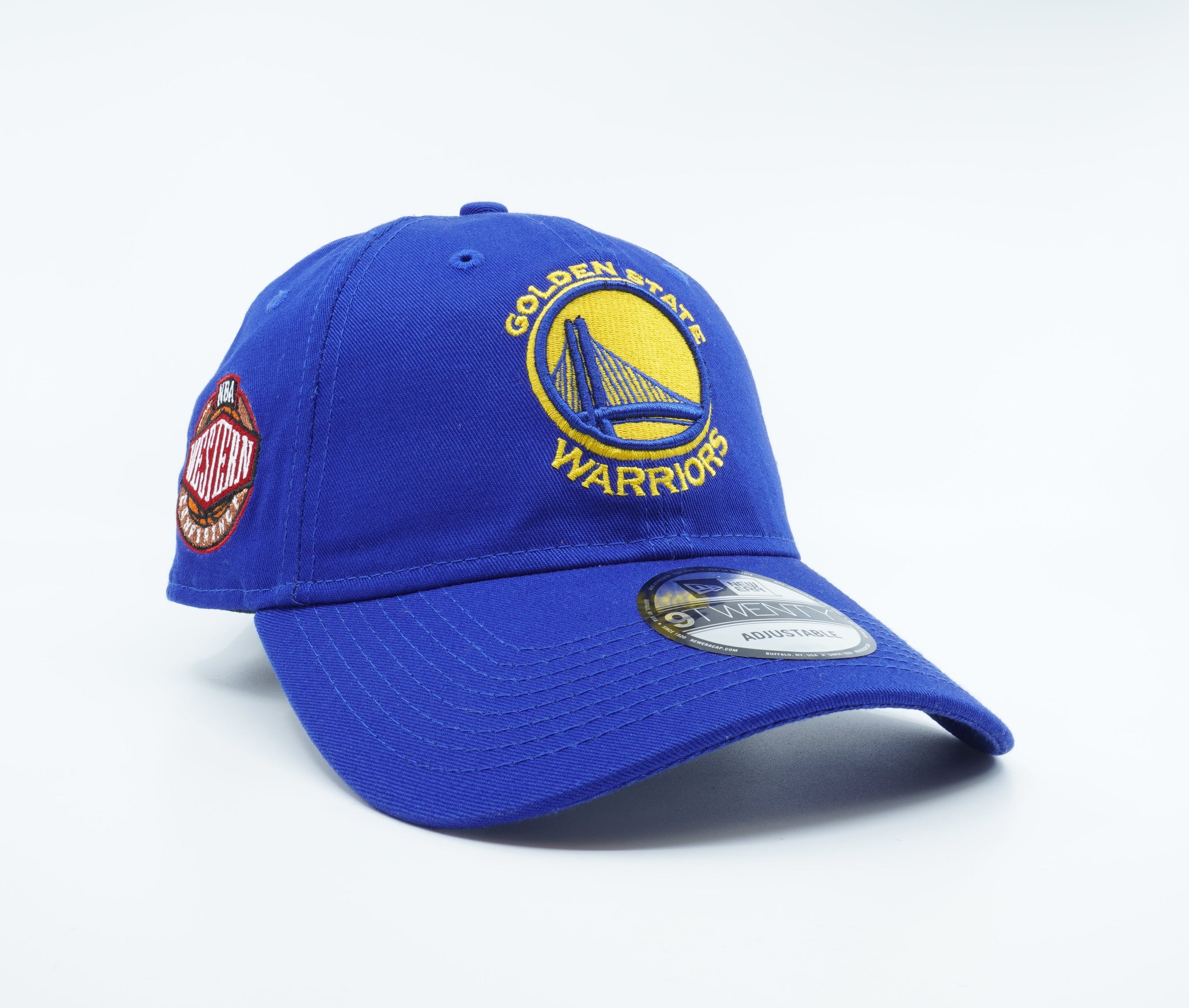 [11478633] Mens New Era NBA Golden State Warriors Western Conf 920 Hook & Loop
