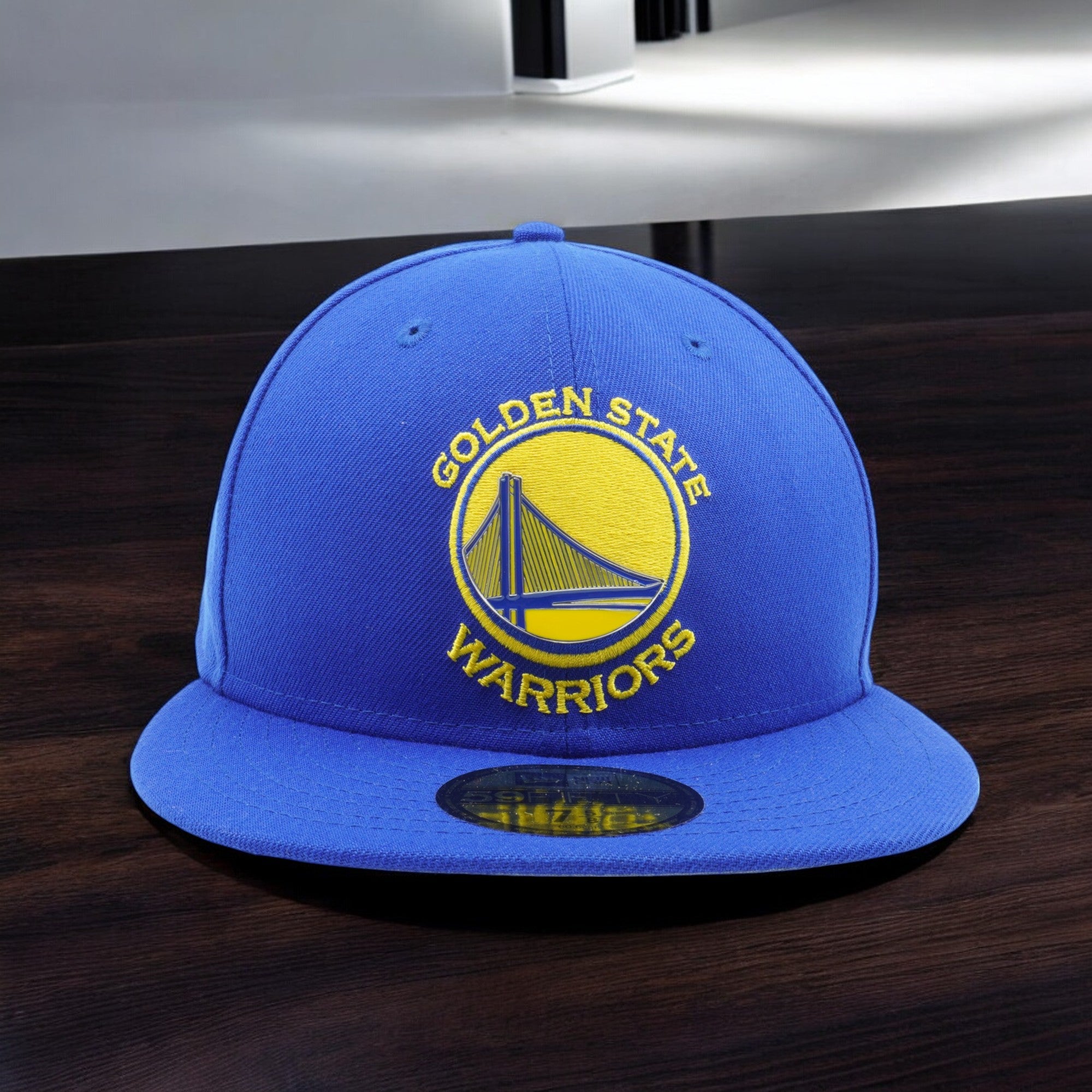 [11820921] Mens New Era NBA Golden State Warriors Metal Thread 59Fifty