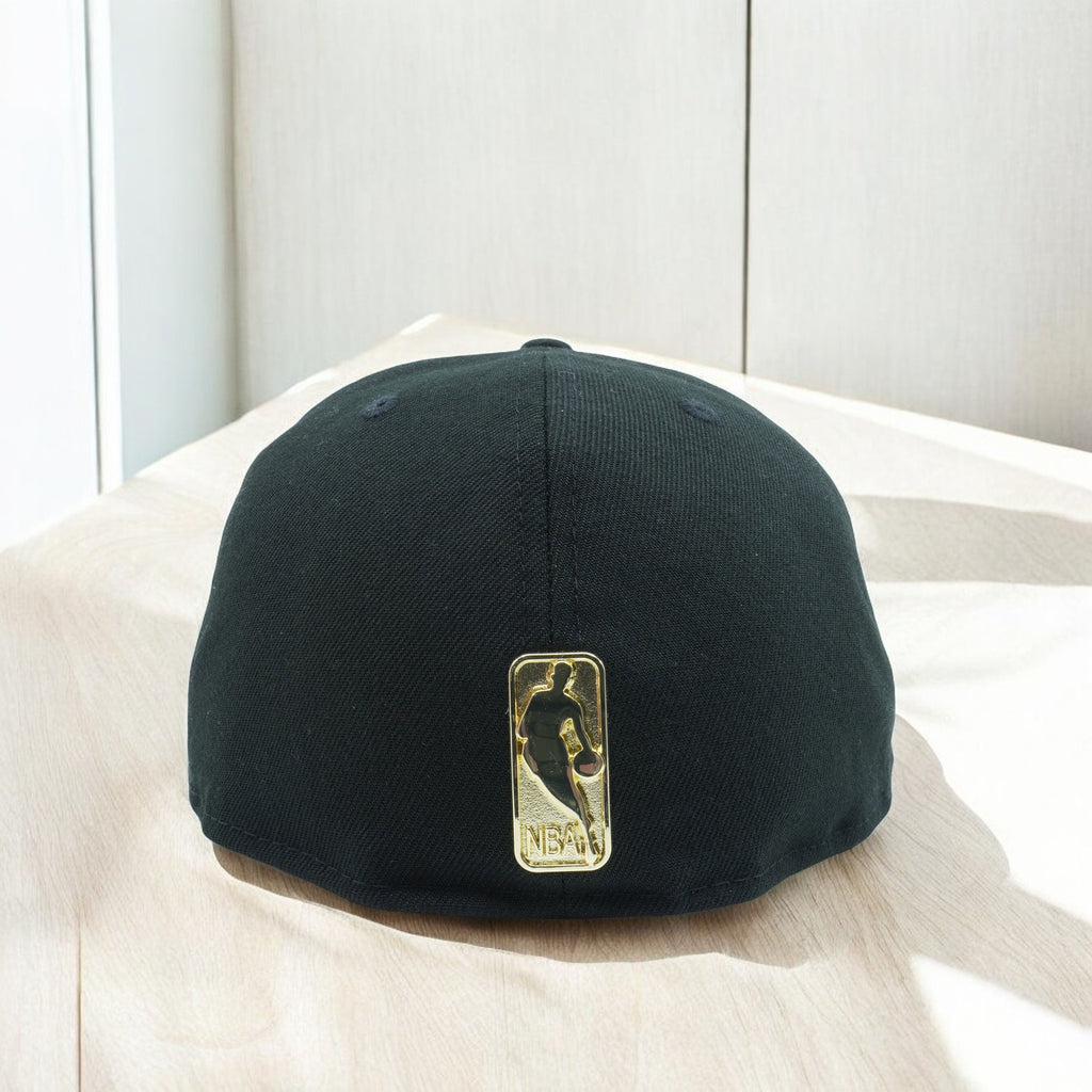 [80569916] Mens New Era NBA Golden State Warriors Golden Finish Logo 59Fifty