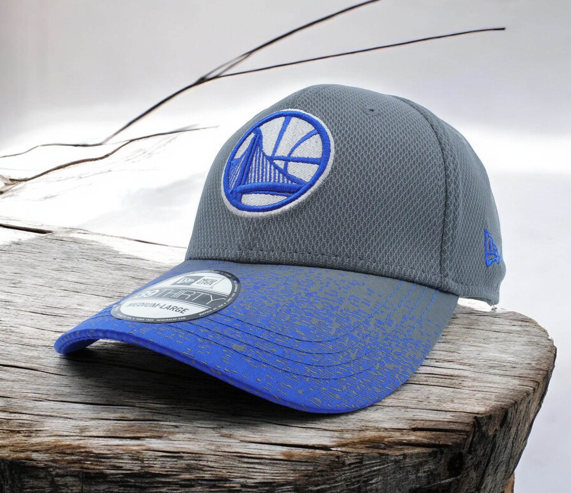 [80675657] Mens New Era NBA Golden State Warriors Visor Blur 39Thity Fitted