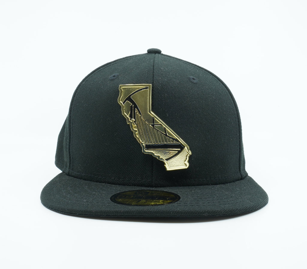 [80633025] Mens New Era NBA Golden State Warriors Gold Stated 59Fifty