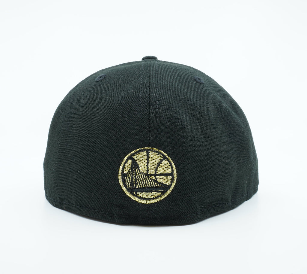 [80633025] Mens New Era NBA Golden State Warriors Gold Stated 59Fifty