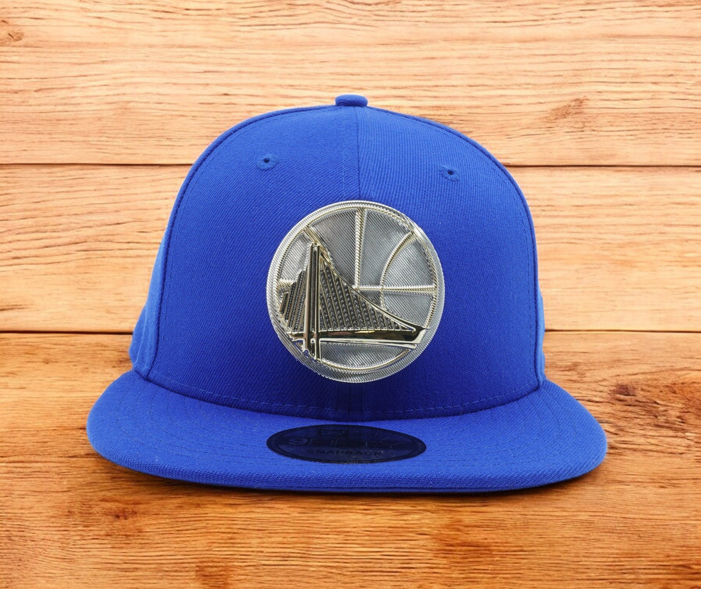 [11874489] Mens New Era NBA Golden State Warriors Team Crest Metal 950 Snapback