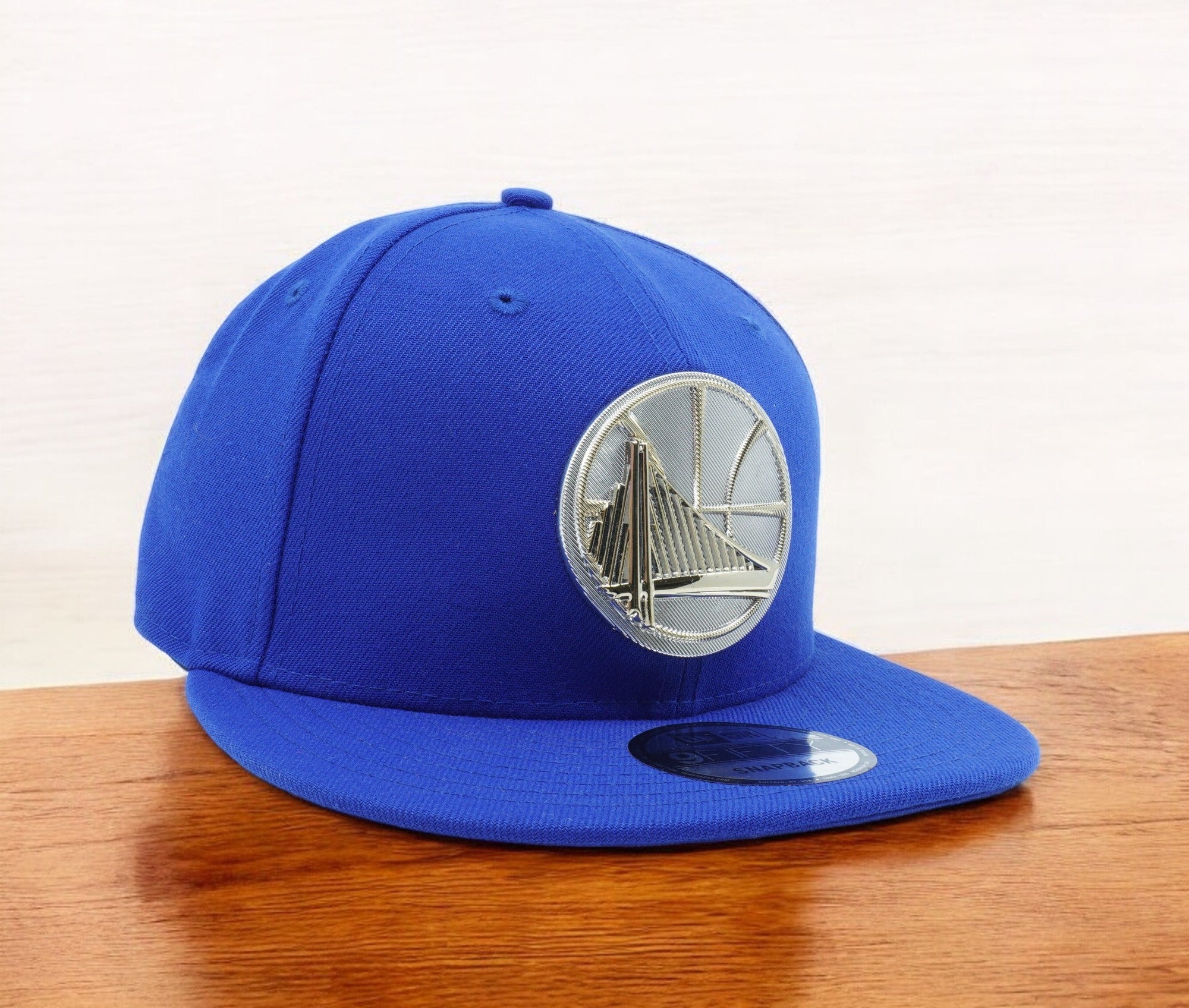 [11874489] Mens New Era NBA Golden State Warriors Team Crest Metal 950 Snapback