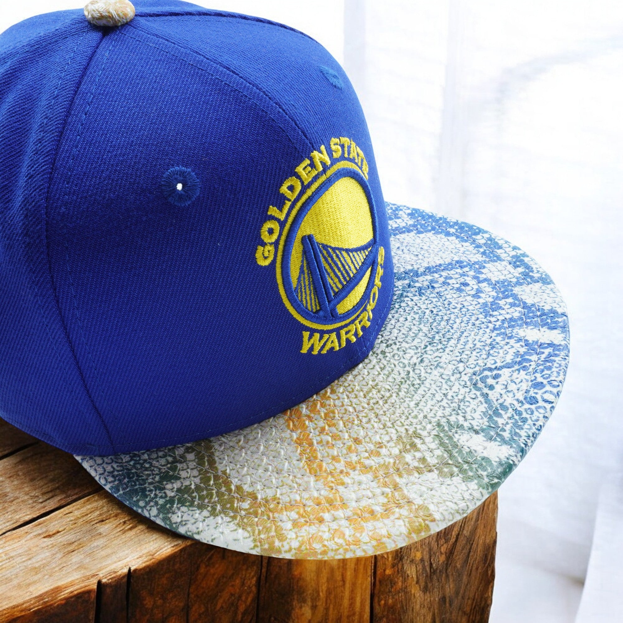 [VISORCRAZE] Youth New Era NBA GS WARRIORS 950 VISOR CRAZE SNAPBACK - BLUE