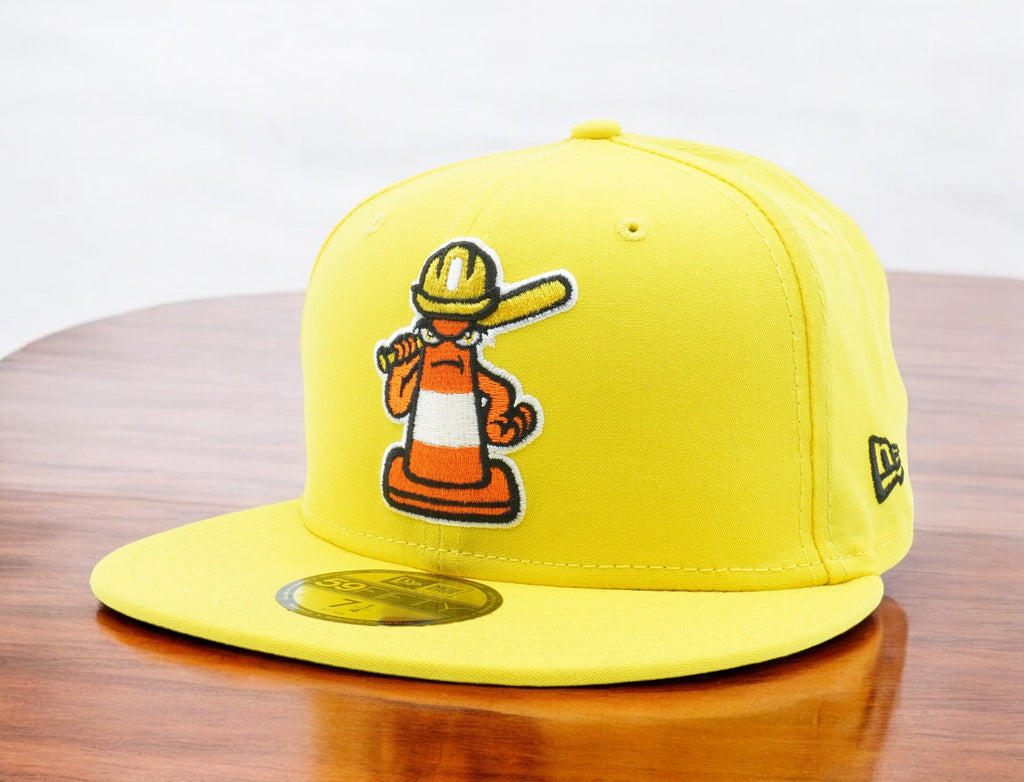 [60071486] Mens New Era MiLB CHARLOTTE KNIGHTS TRAFFIC CONES 5950 FITTED THEME