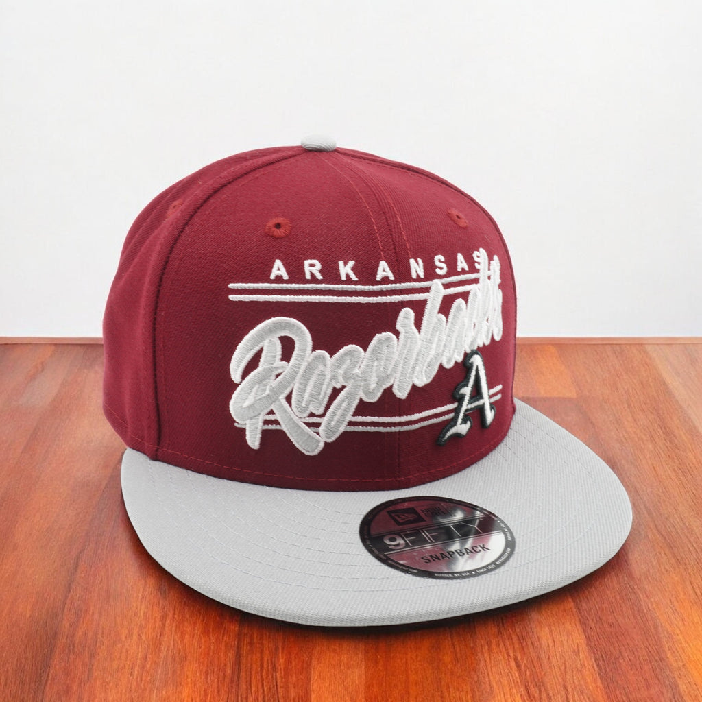 [60270383] Mens New Era NCAA 950 TEAM SCRIPT SNAPBACK - ARKANSAS RAZORBACKS