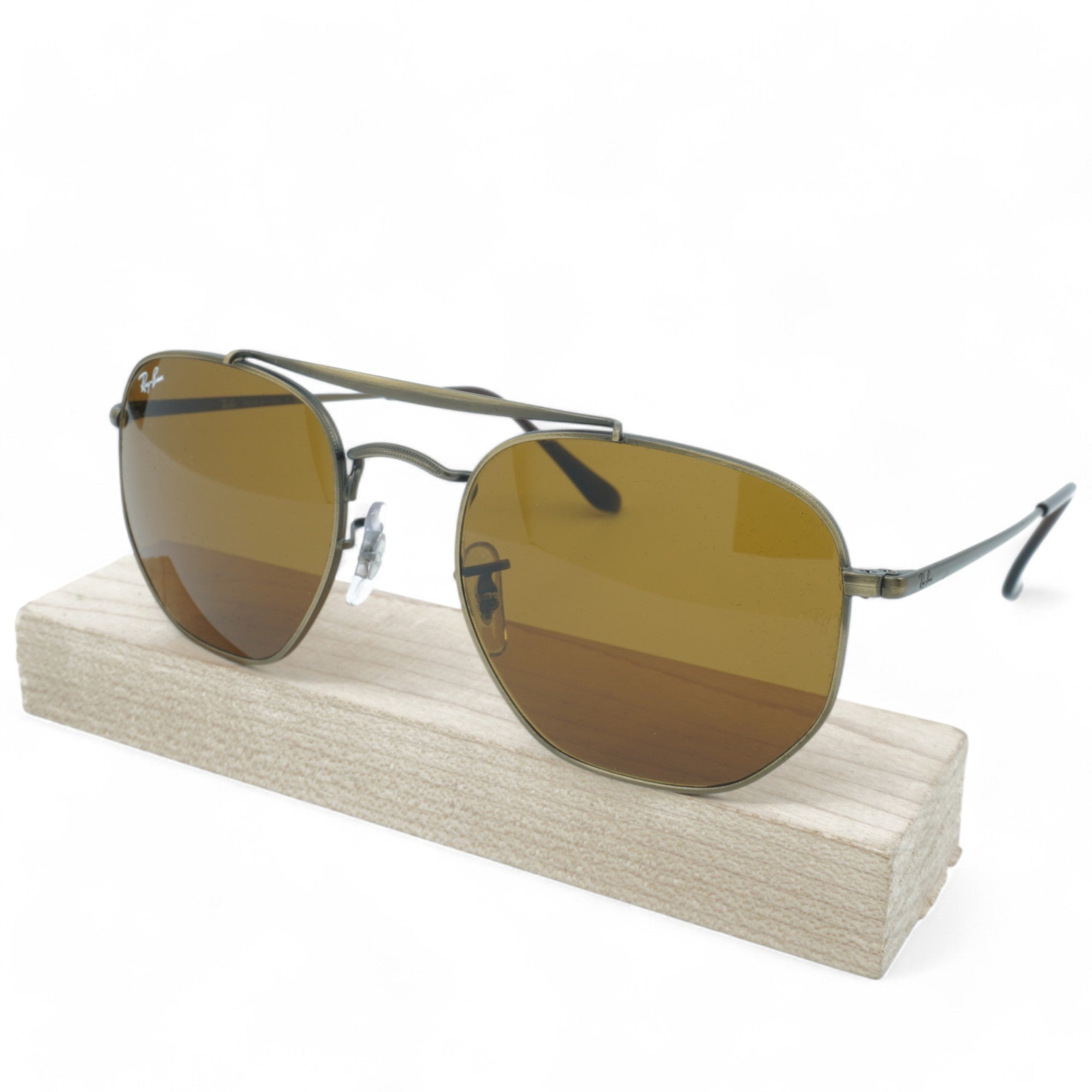 [RB3648-9228/33_54] UNISEX RAY-BAN MARSHAL ANTIQUED SUNGLASSES