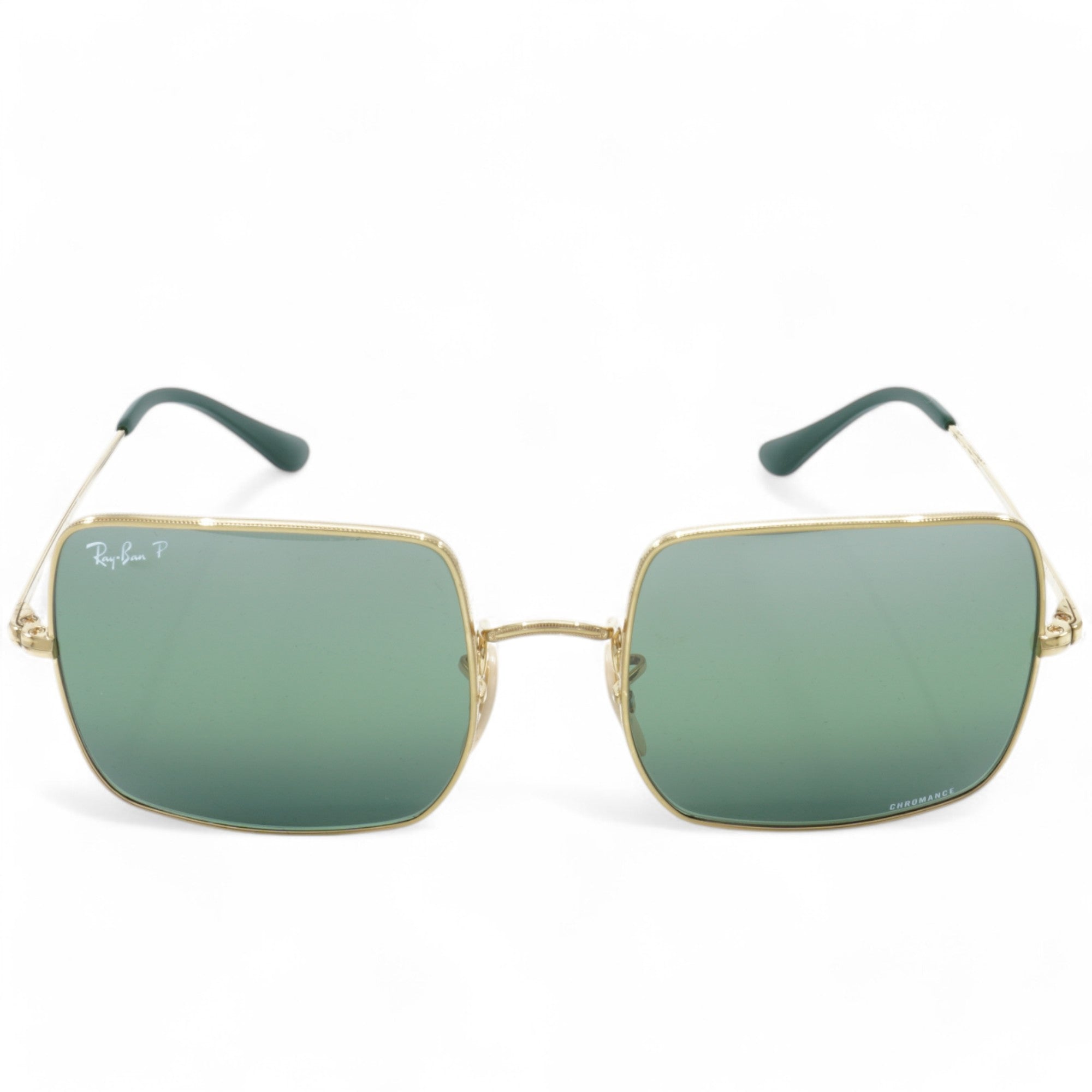 [RB1971-001/G4_54] UNISEX RAY-BAN SQUARE 1971 CHROMANCE POLARIZED SUNGLASSES