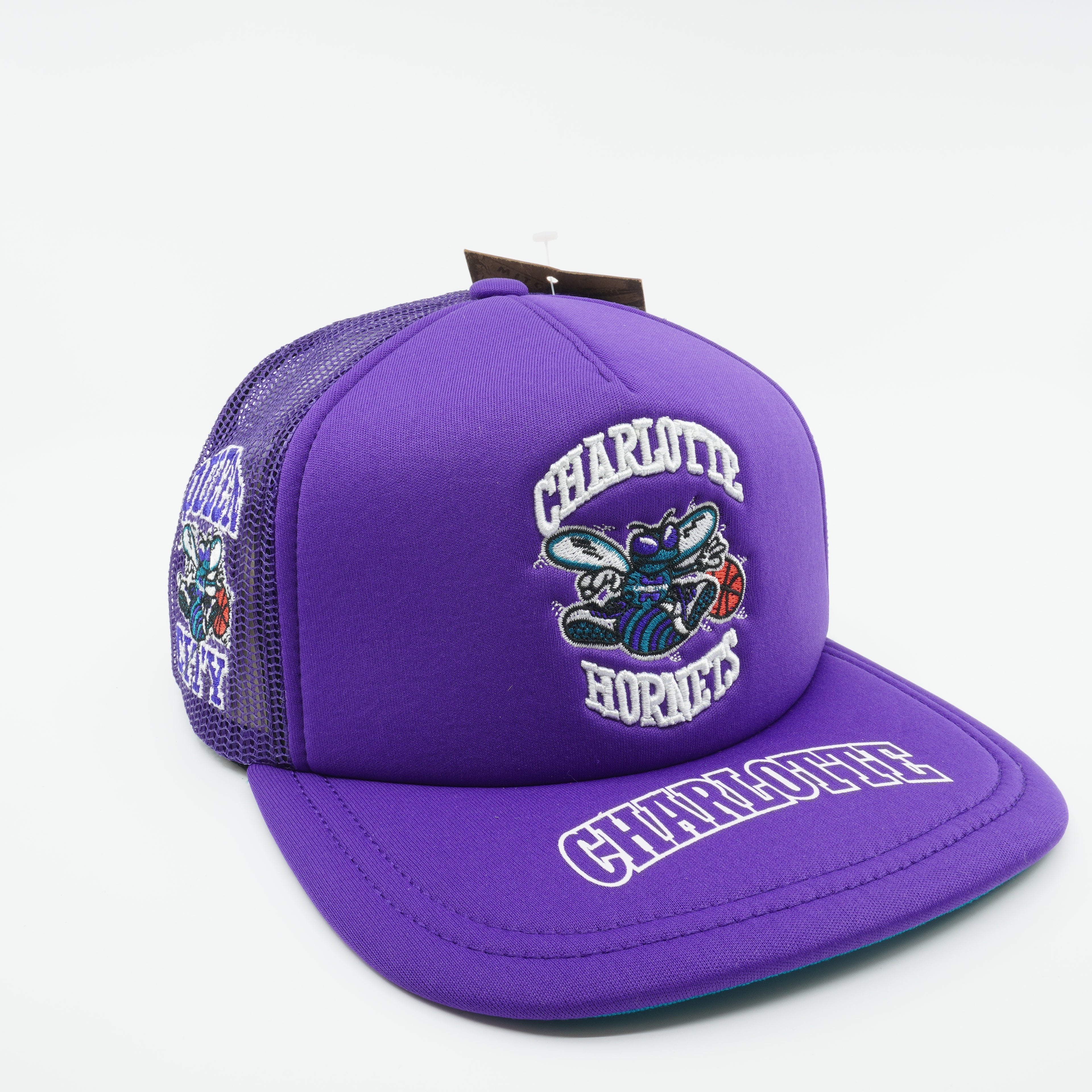 Mens Mitchell & Ness NBA Charlotte Hornets TEAM ORIGINS TRUCKER HWC HORNETS