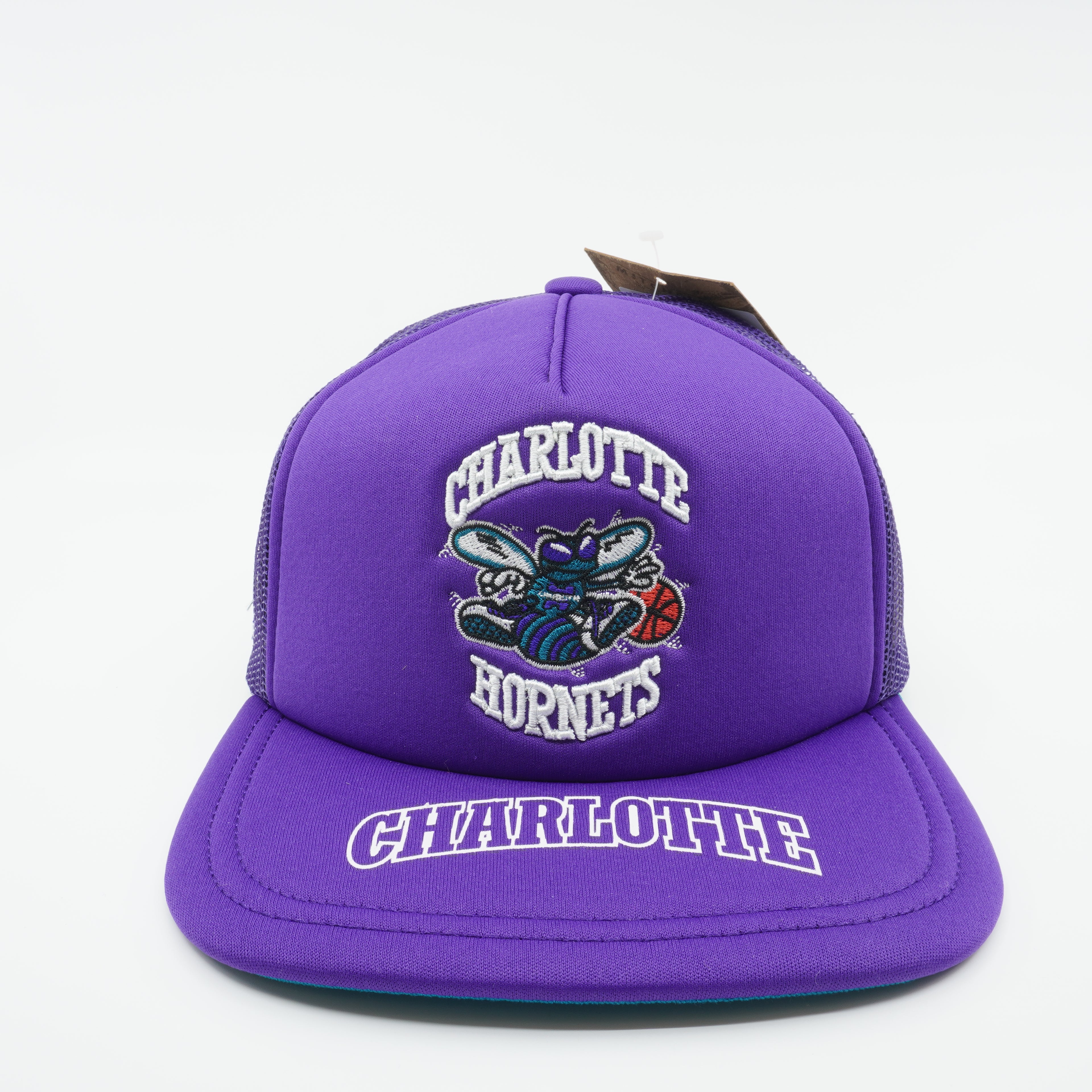 Mens Mitchell & Ness NBA Charlotte Hornets TEAM ORIGINS TRUCKER HWC HORNETS