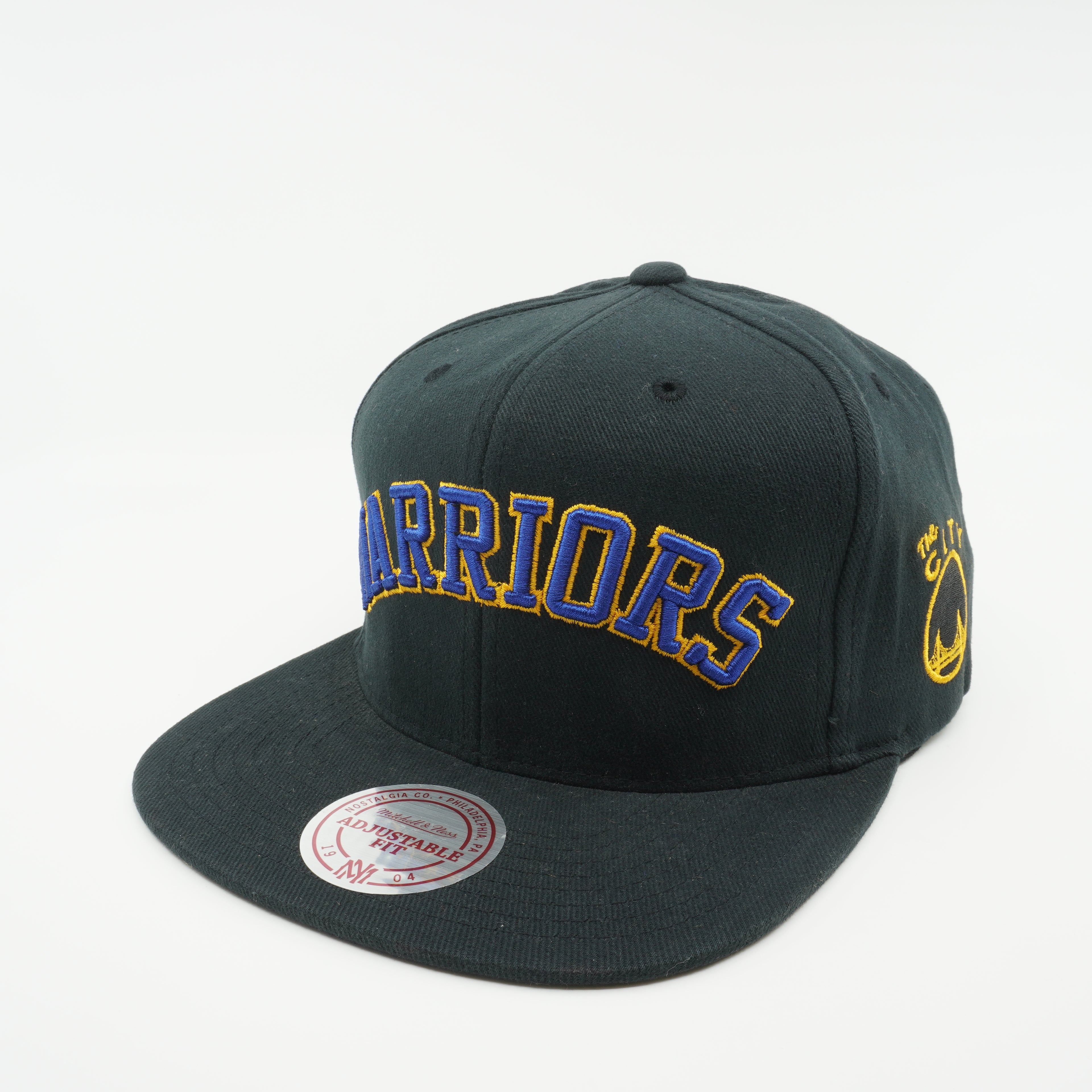 Mens Mitchell & Ness NBA Golden State Warriors Multi Team Wordmark Snapback