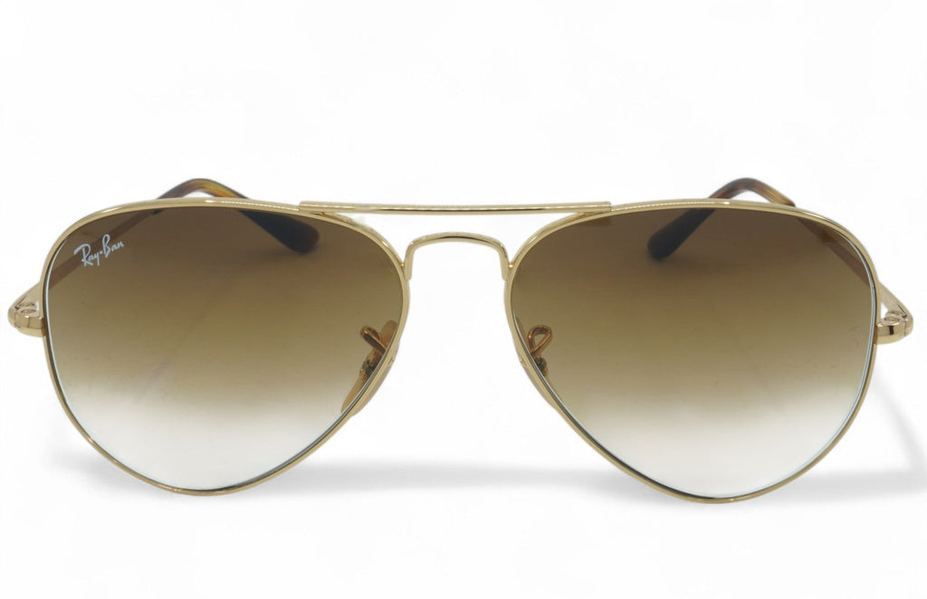 [RB3689-914751_55] Unisex Ray Ban Aviator Metal II Sunglasses