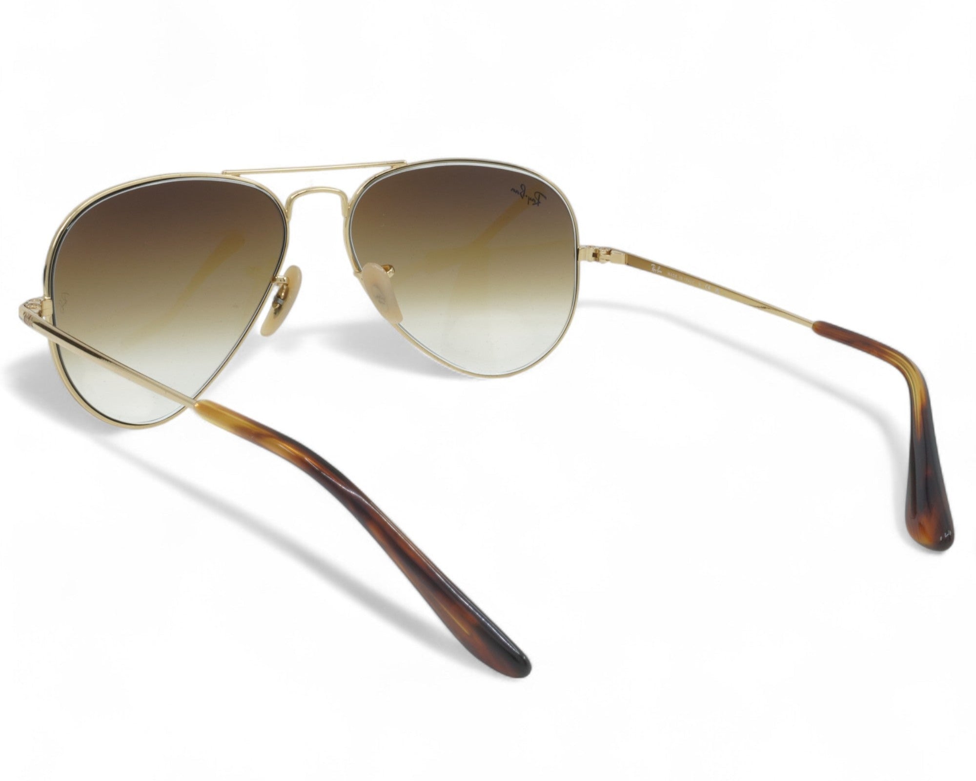 [RB3689-914751_55] Unisex Ray Ban Aviator Metal II Sunglasses