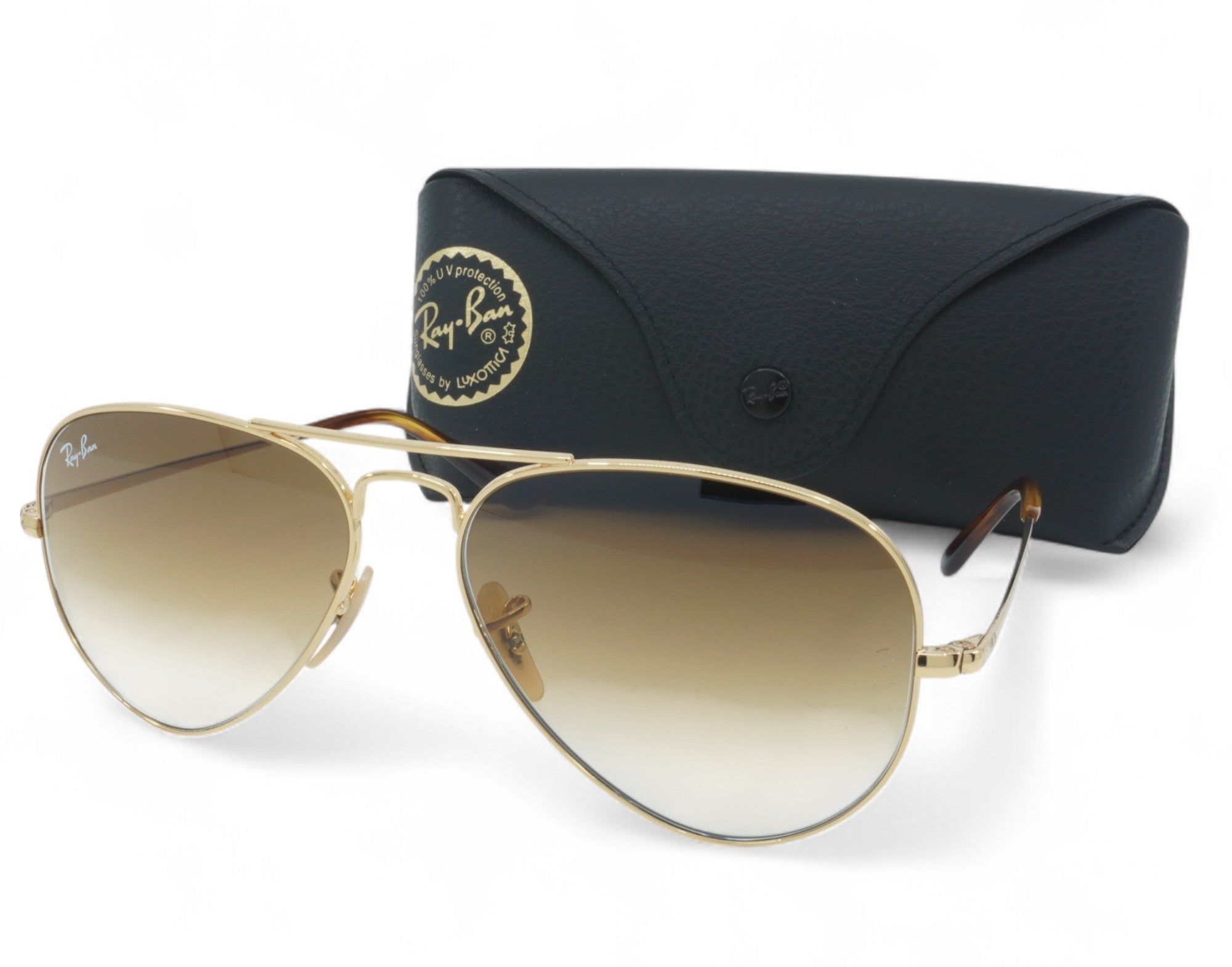 [RB3689-914751_55] Unisex Ray Ban Aviator Metal II Sunglasses