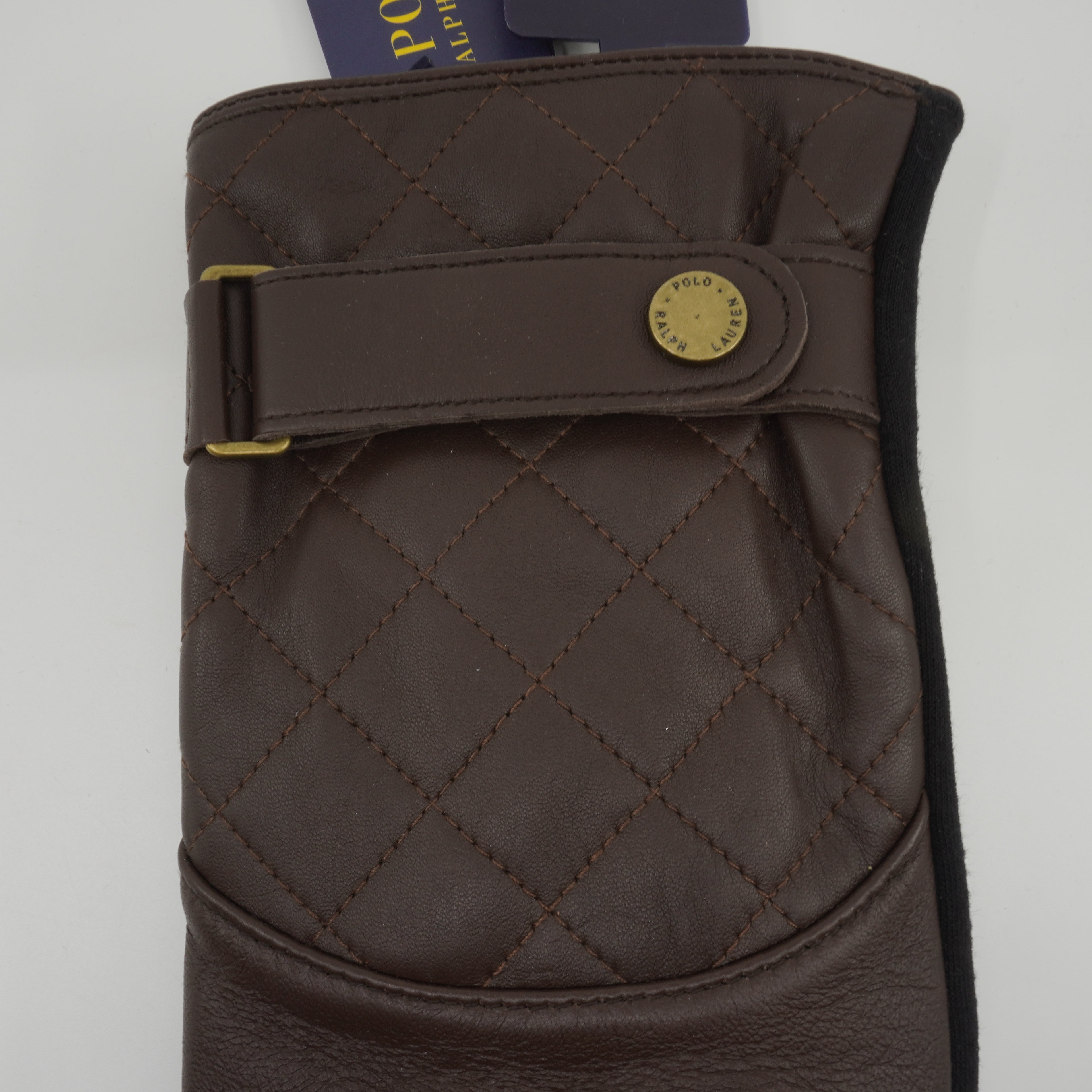 [PG0046-209] Mens Polo Ralph Lauren DIAMOND QUILTED RACING GLOVES