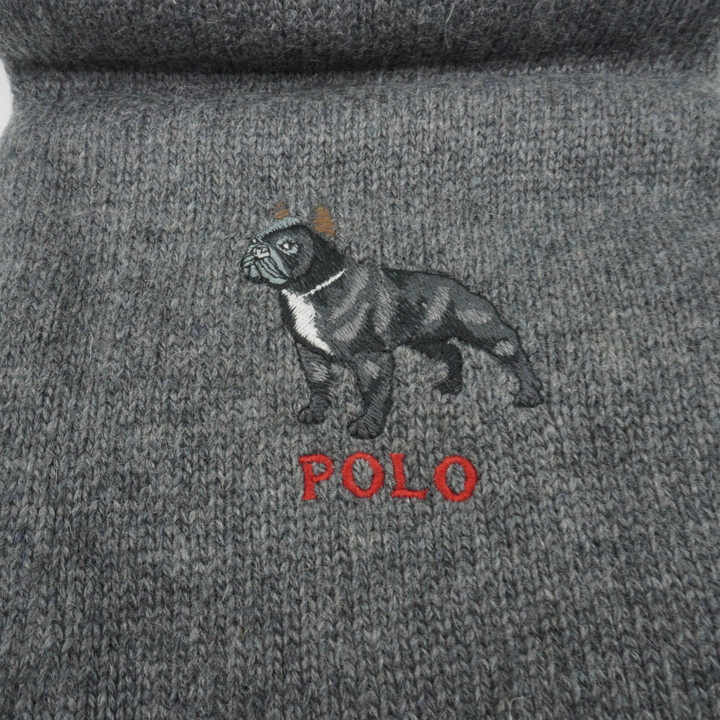 [PC0386-012] Mens Polo Ralph Lauren French Bulldog Scarf