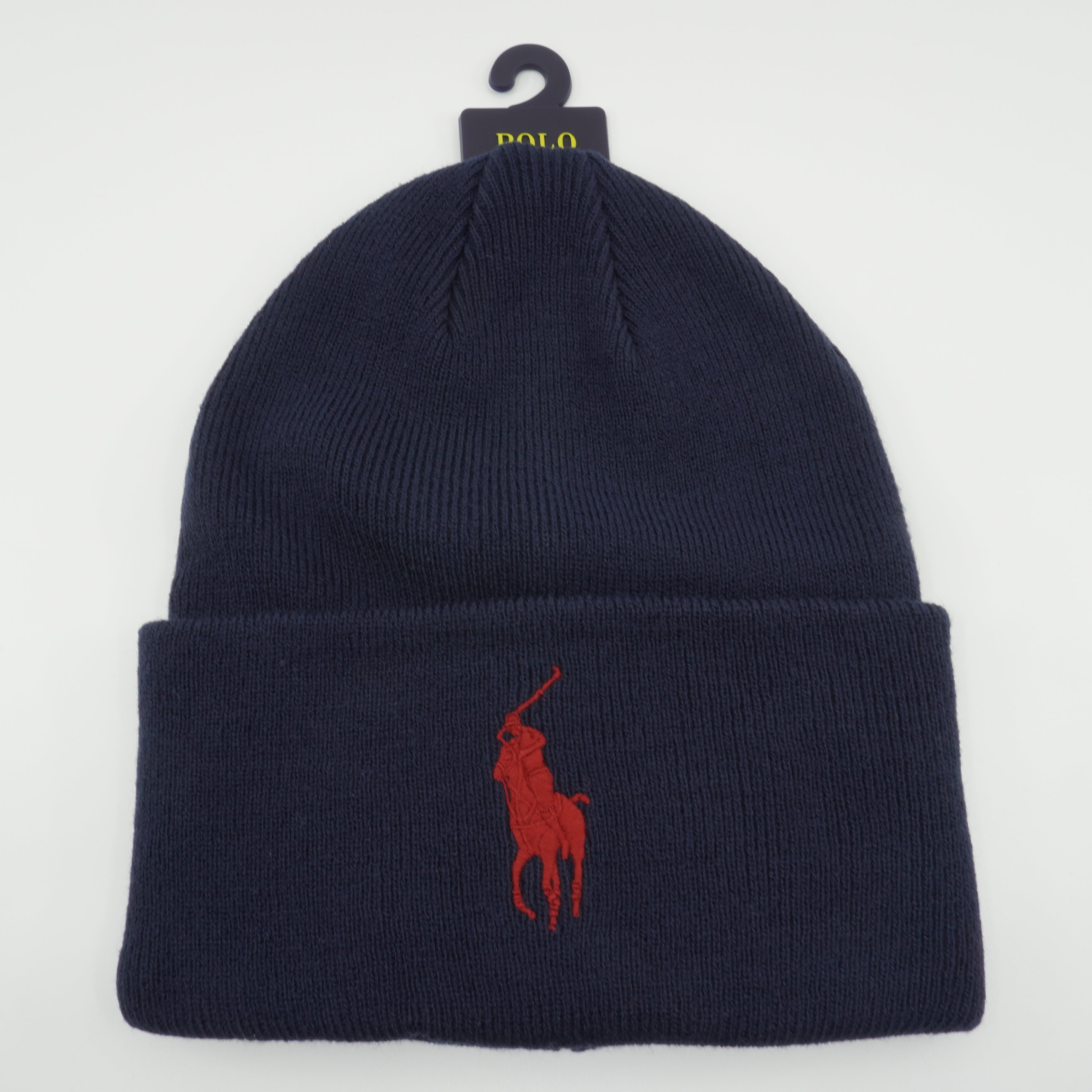 [PC0708-410] Mens Polo Ralph Lauren Big Pony Cuff Hat