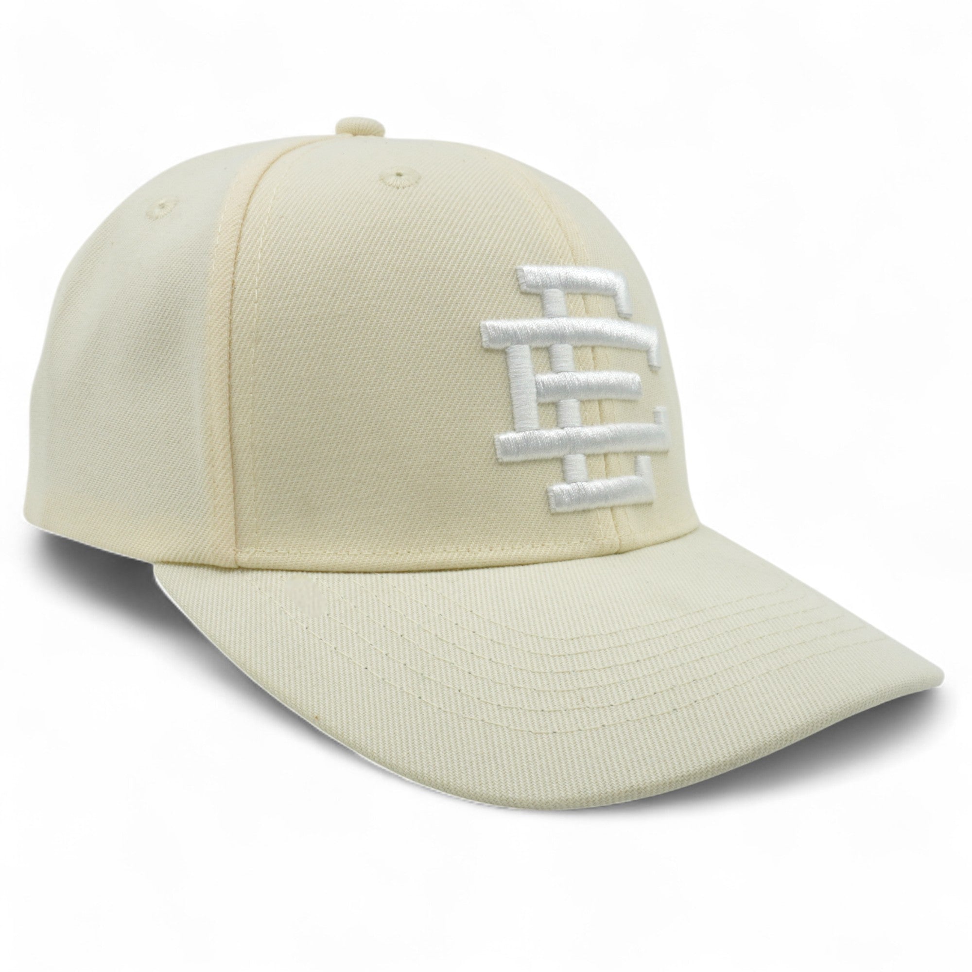 [CA912COT-CRMWHT-ADJ] MENS ERIC EMANUEL EE 6 PANEL STRUCTURED SNAPBACK
