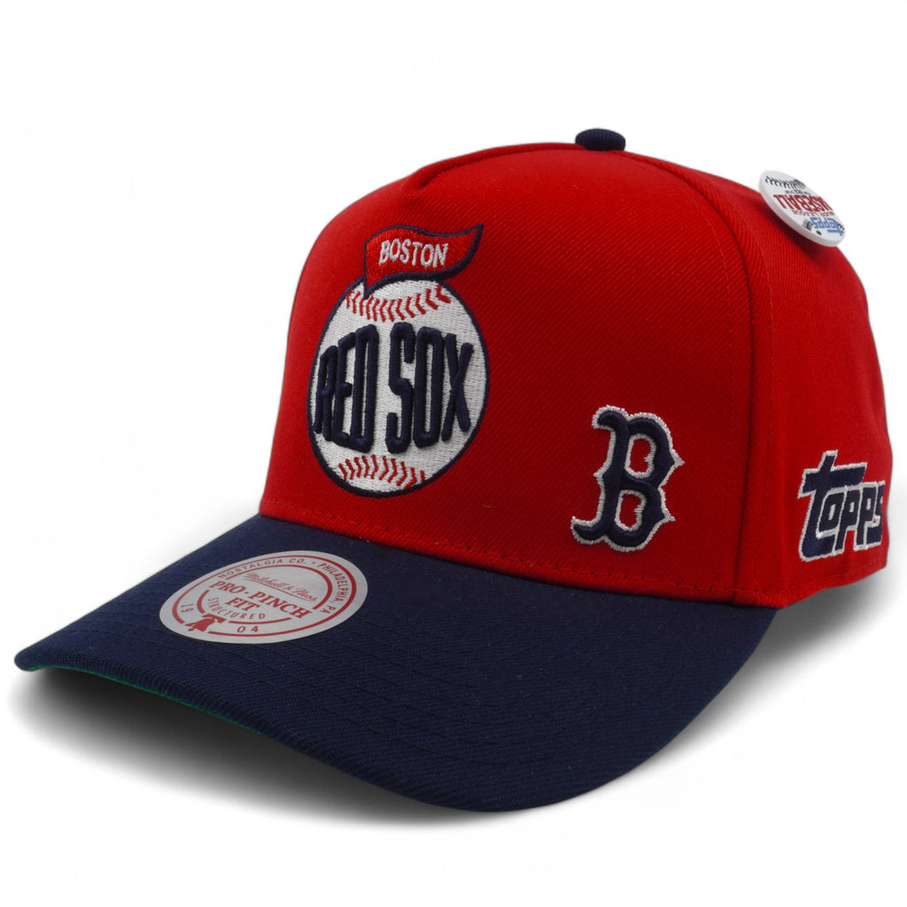 MENS MITCHELL & NESS MLB TEAM BALL PRO SNAPBACK RED SOX - RED