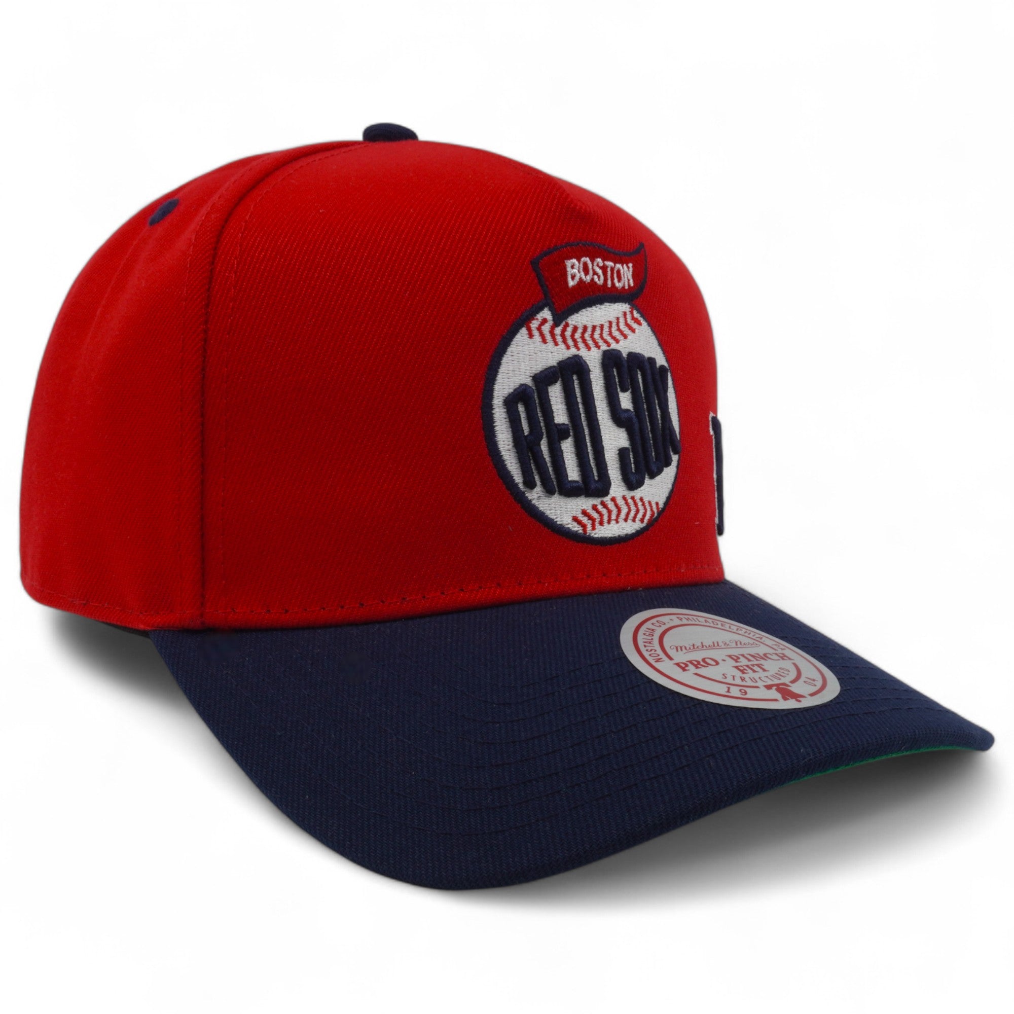 MENS MITCHELL & NESS MLB TEAM BALL PRO SNAPBACK RED SOX - RED
