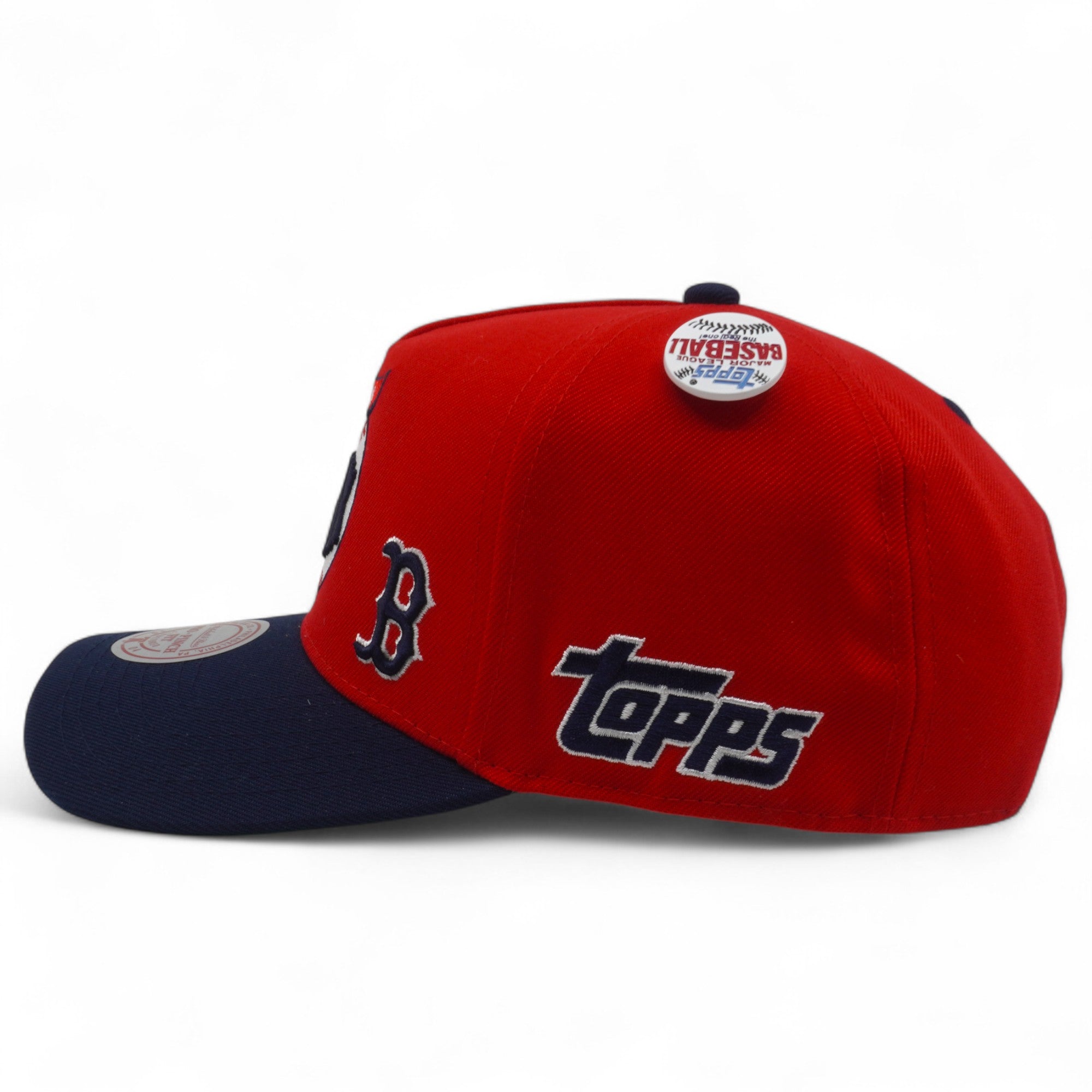 MENS MITCHELL & NESS MLB TEAM BALL PRO SNAPBACK RED SOX - RED